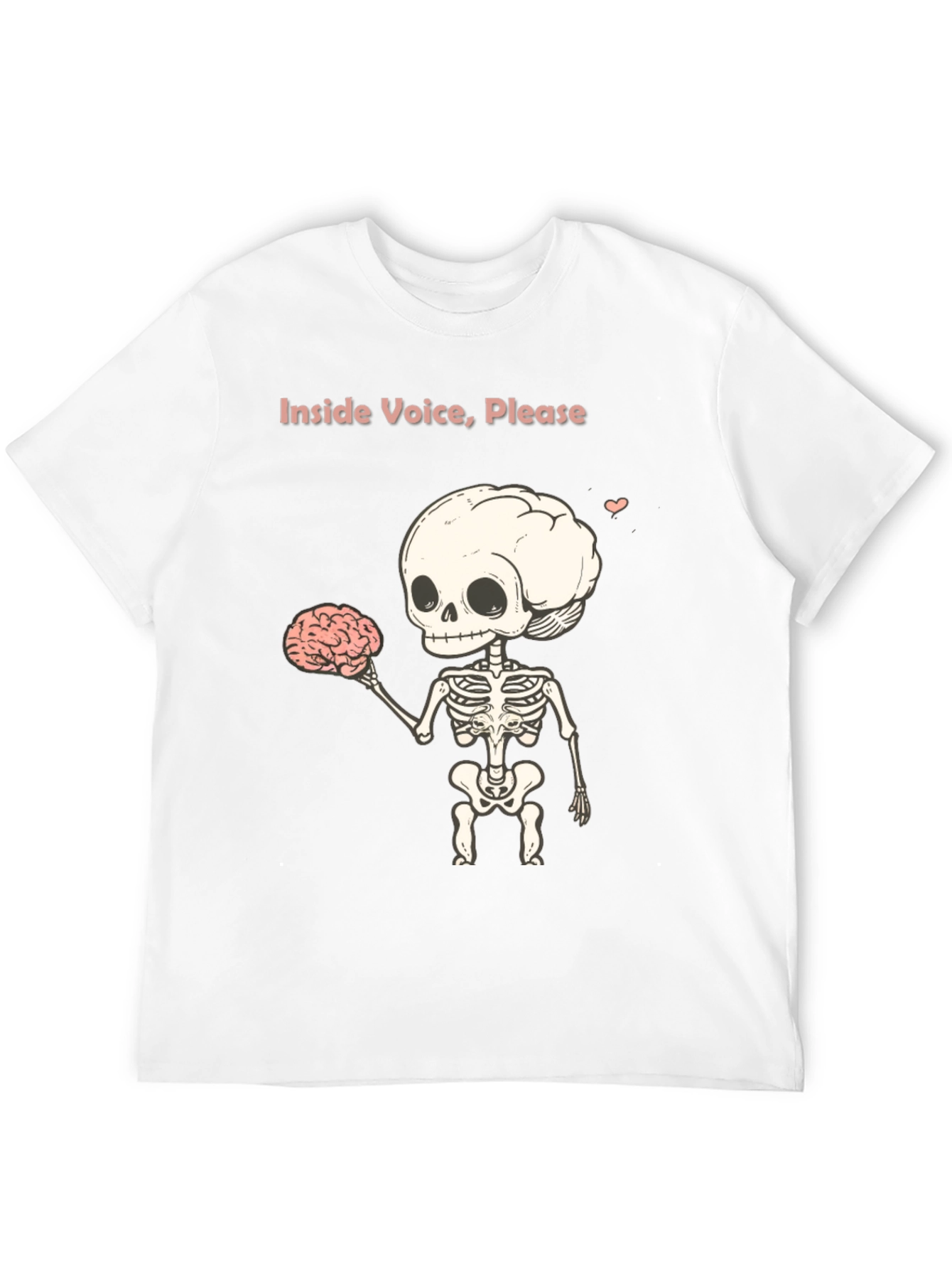 Inside Voice Please - Skeleton Graphic T-Shirt
