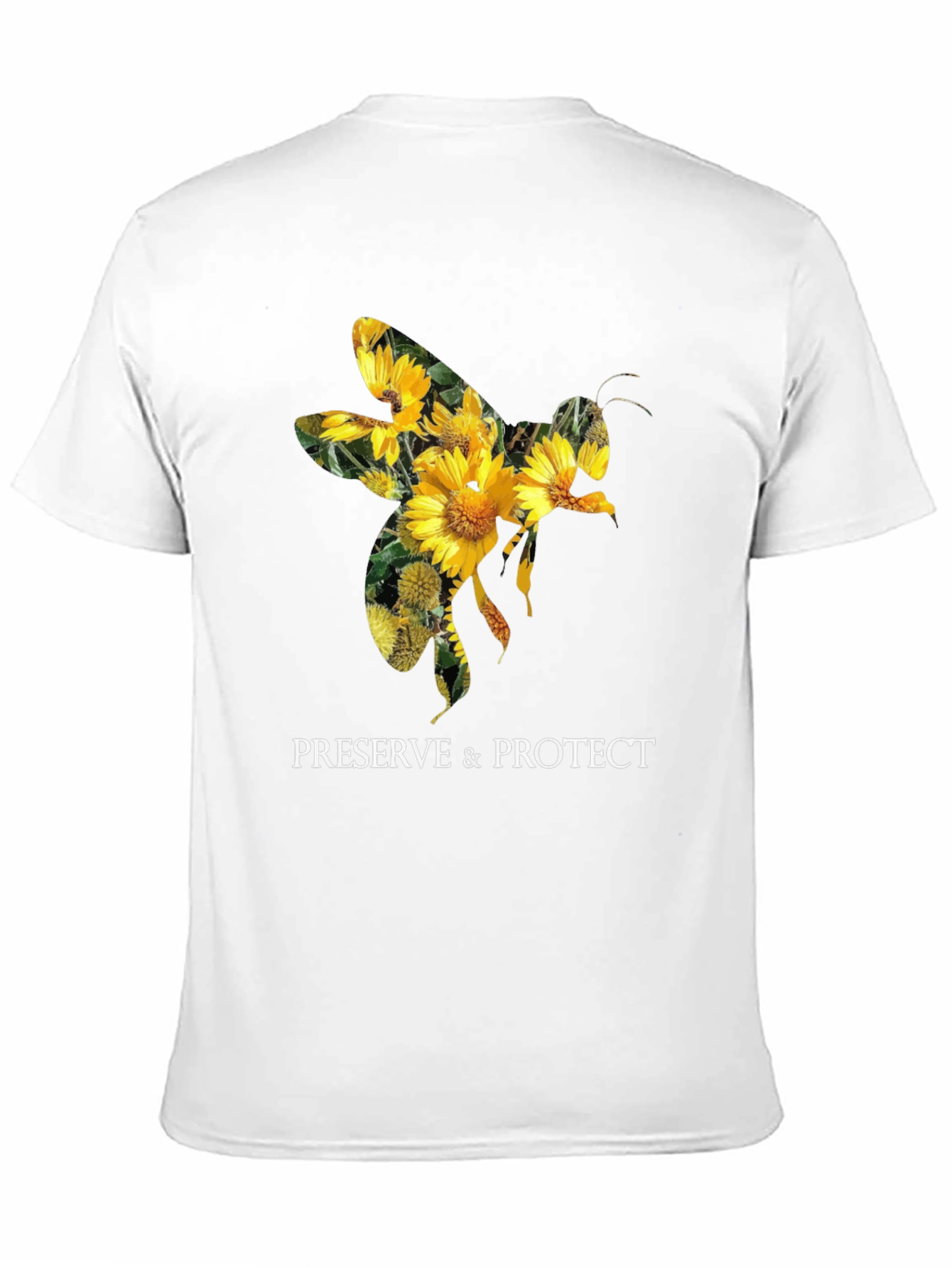 Preserve & Protect Bee Sunflower Graphic T-Shirt