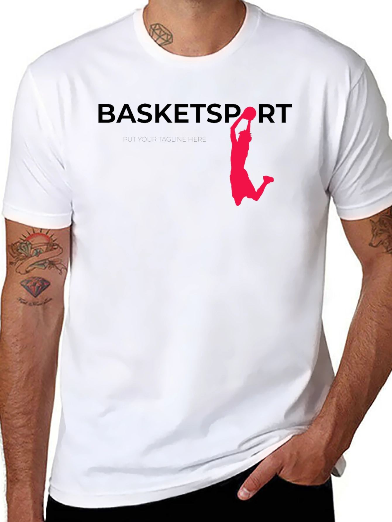 Basket Sport Black Tee