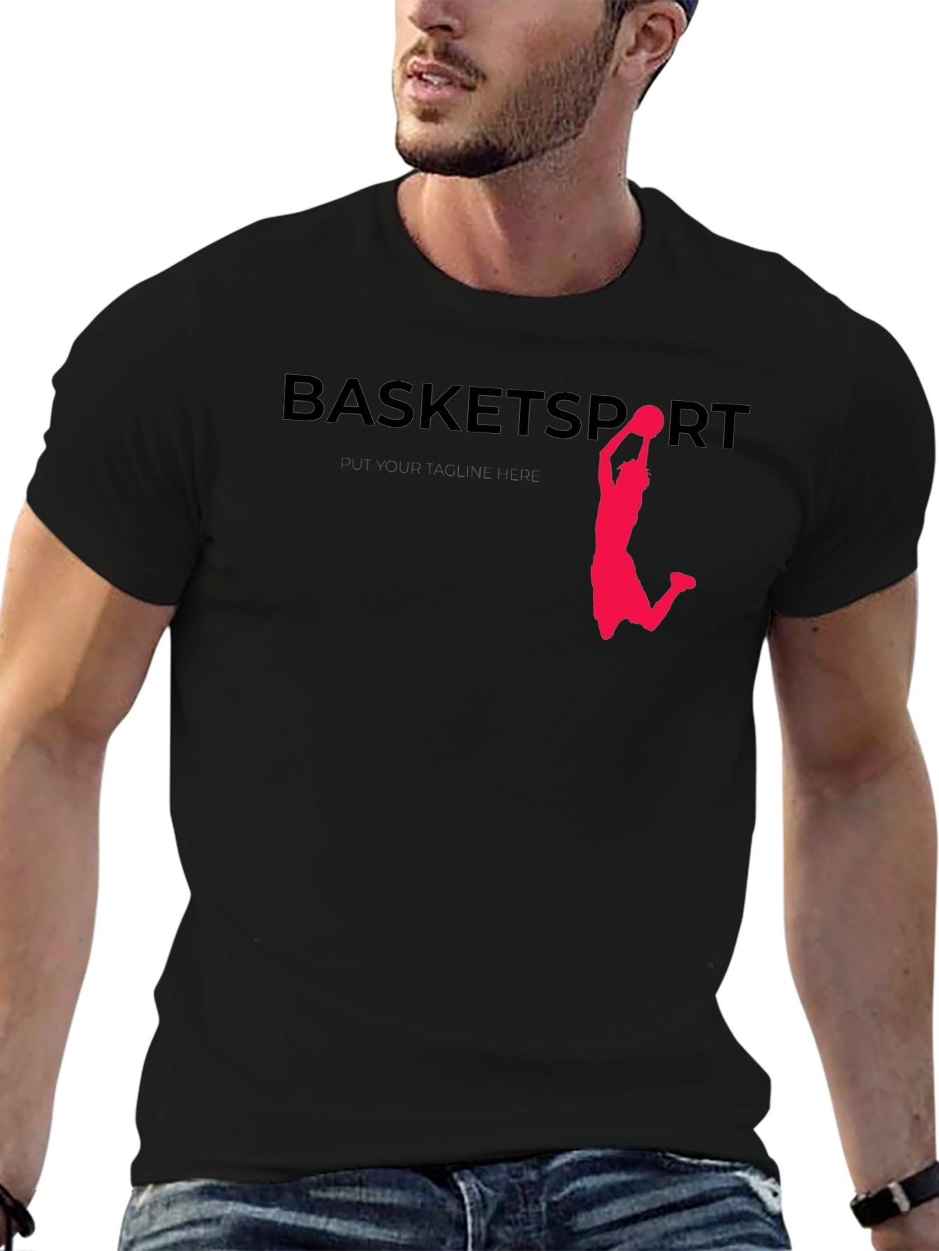 Basket Sport Black Tee