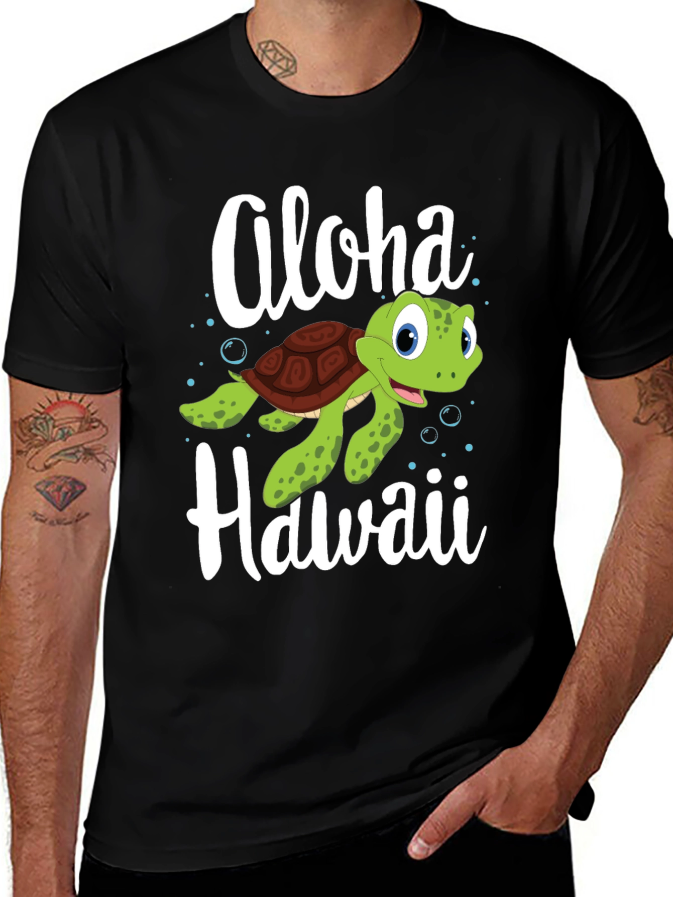 Aloha Hawaii Turtle Graphic Tee