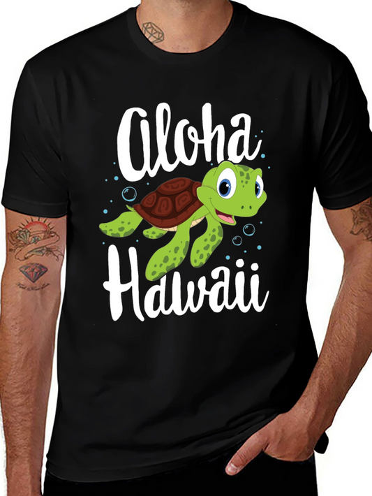 Aloha Hawaii Turtle Graphic Tee