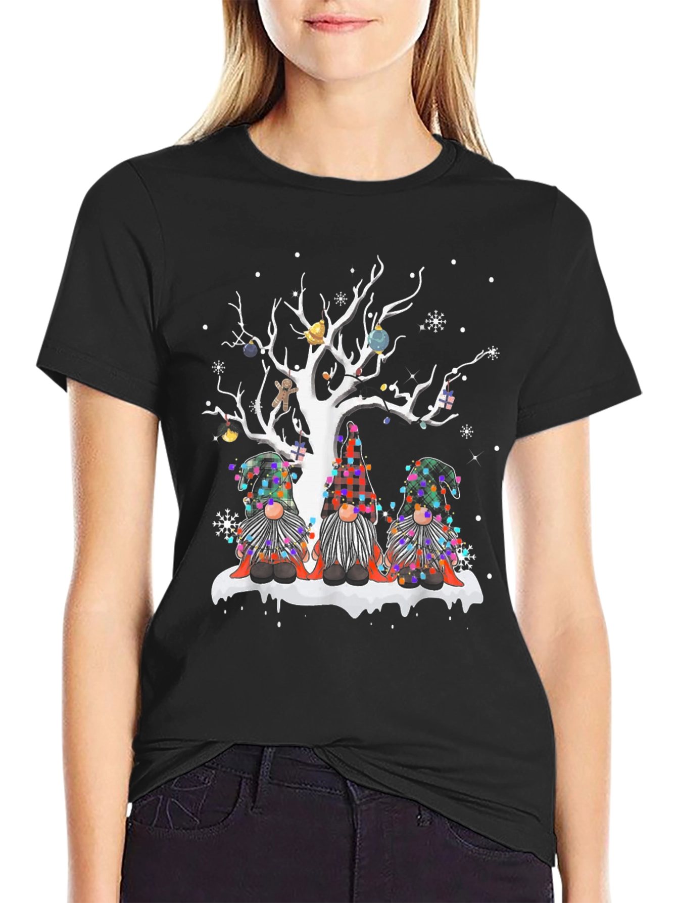 Festive Gnome Christmas Tree T-Shirt