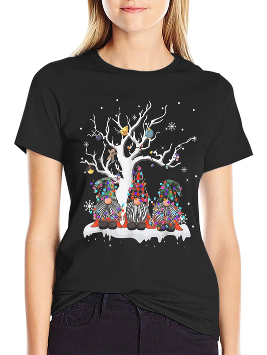 Festive Gnome Christmas Tree T-Shirt