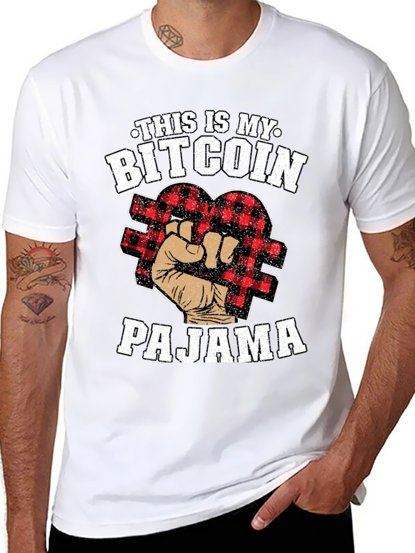 Bitcoin Pajama T-Shirt Funny Crypto Tee