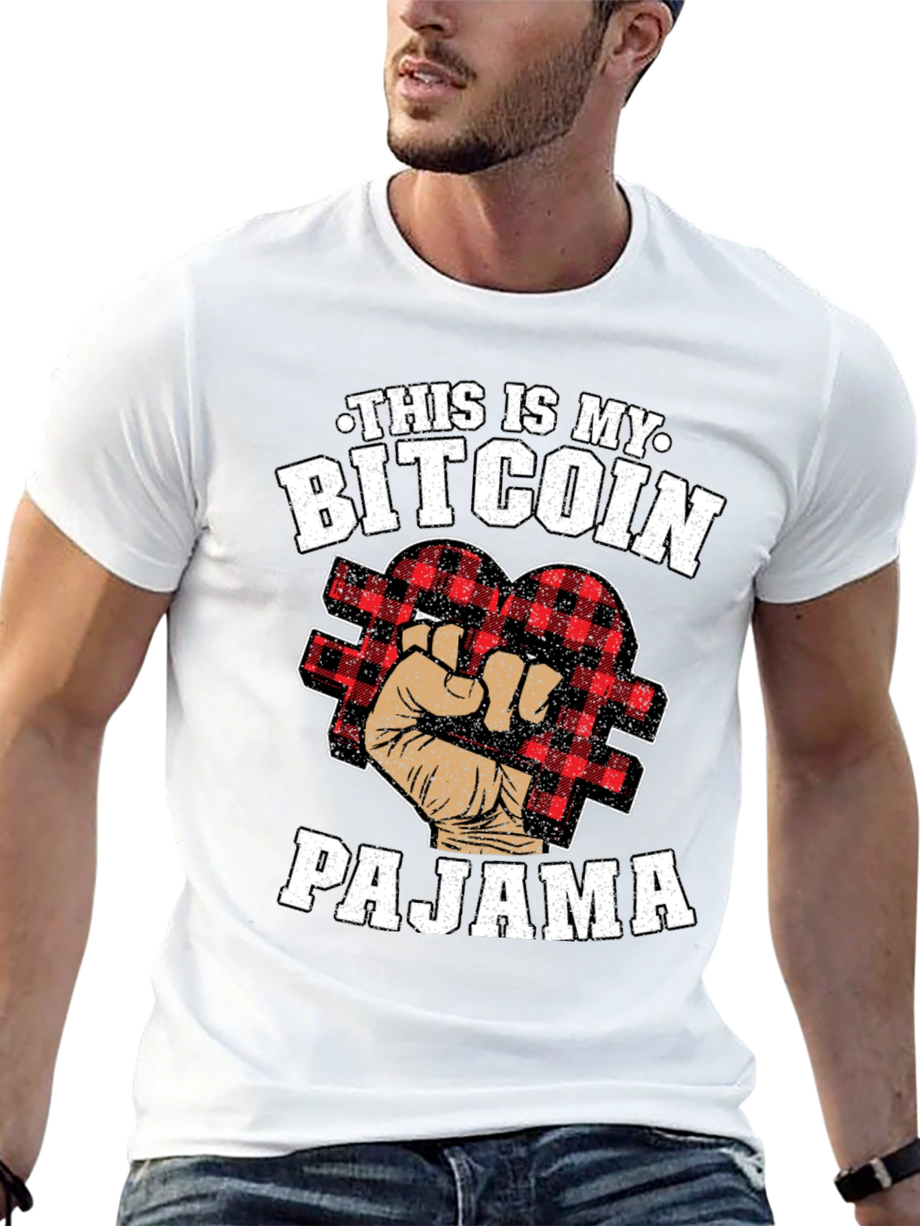 Bitcoin Pajama T-Shirt Funny Crypto Tee
