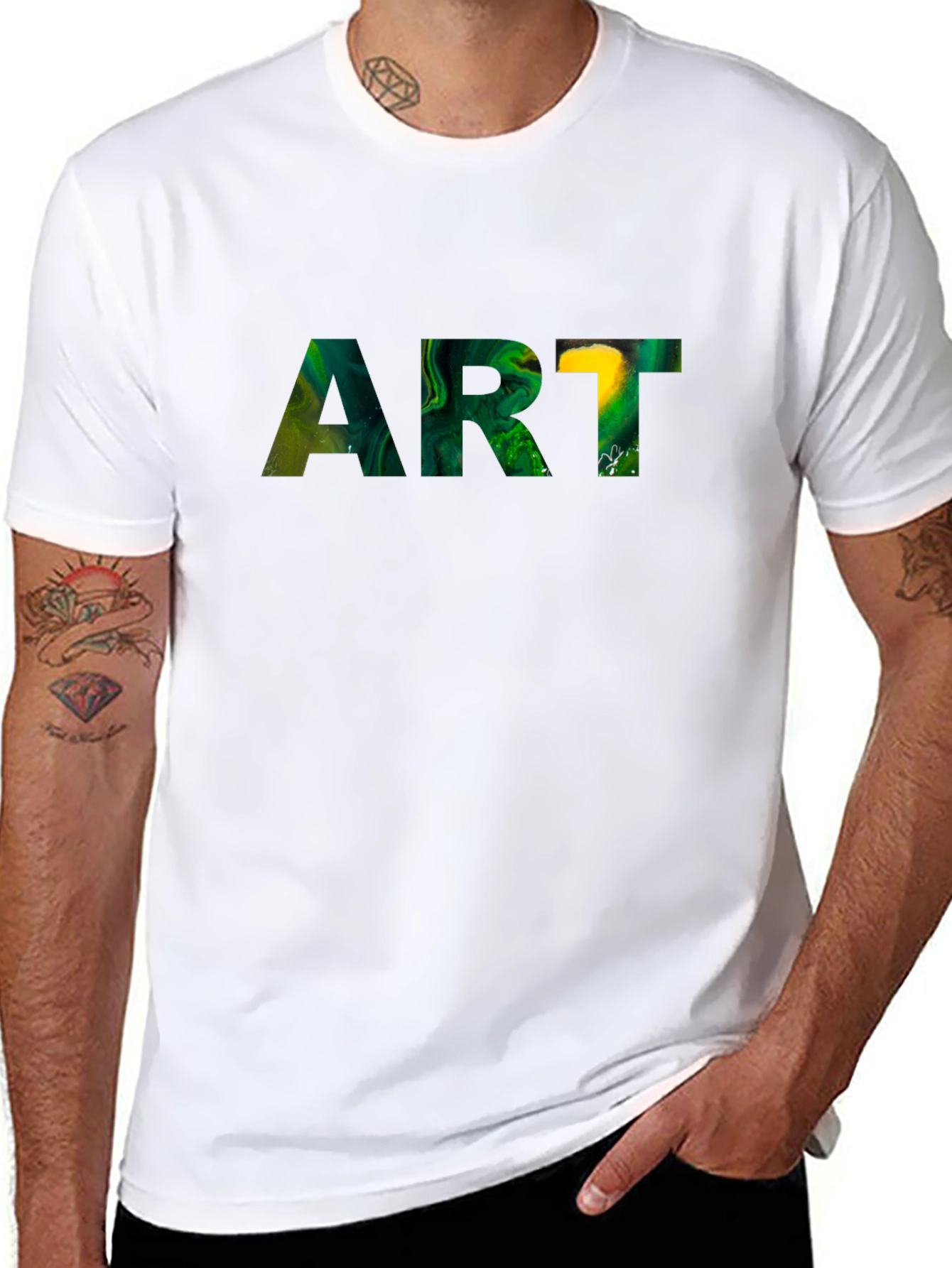 Abstract Art Graphic Tee - Modern Artistic Design