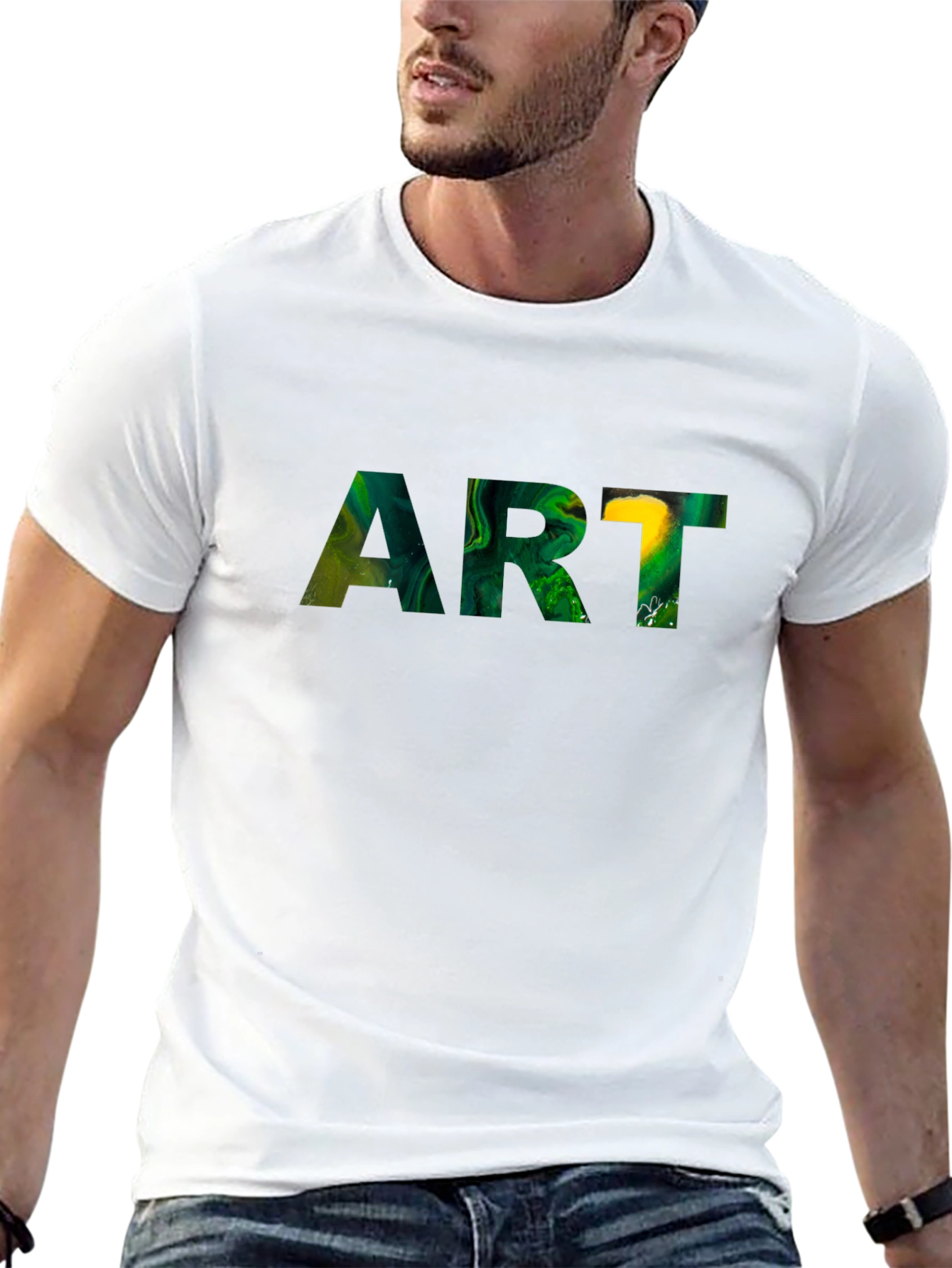 Abstract Art Graphic Tee - Modern Artistic Design