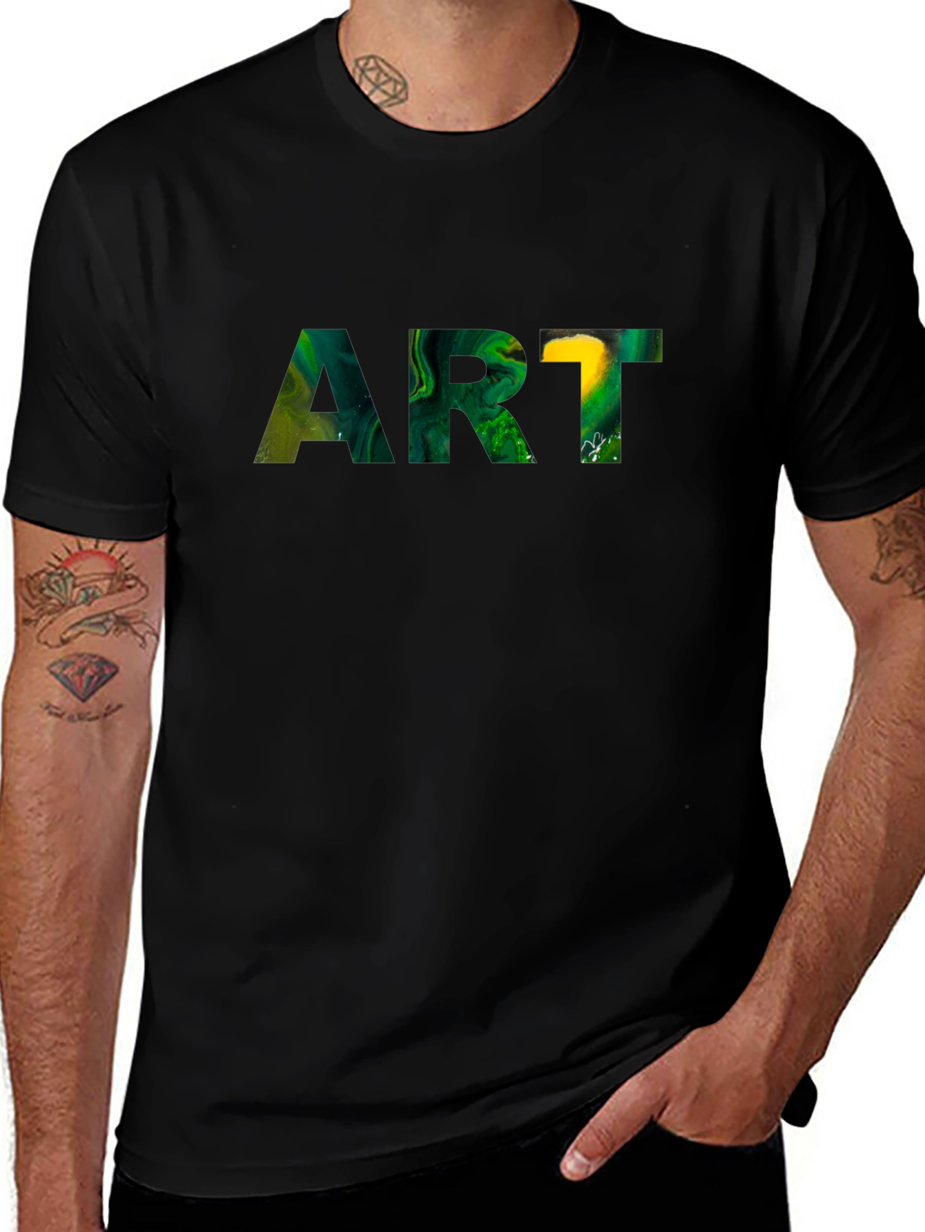 Abstract Art Graphic Tee - Modern Artistic Design