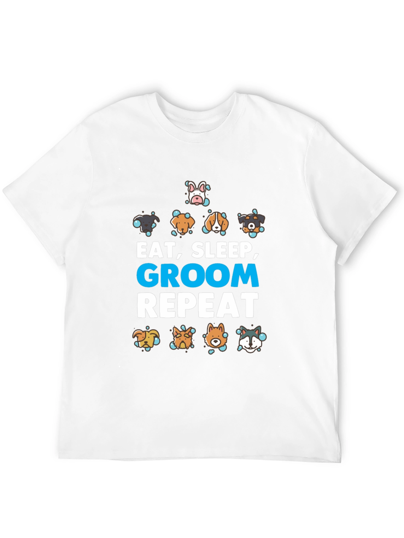 Eat Sleep Groom Repeat Dog Lover T-Shirt
