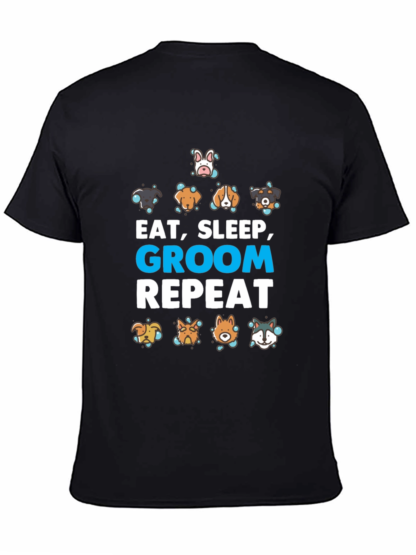 Eat Sleep Groom Repeat Dog Lover T-Shirt