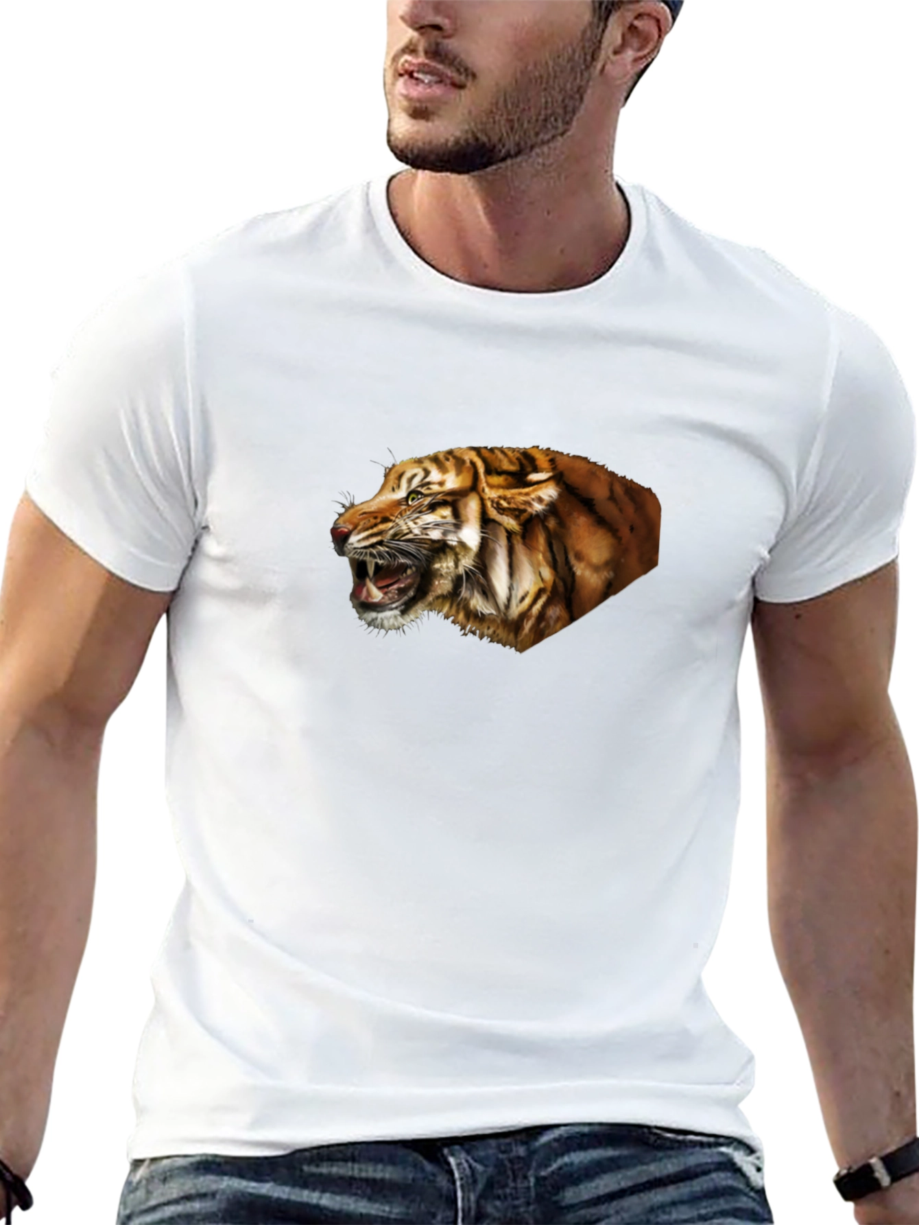 Tiger Graphic Tee - Fierce Black T-Shirt