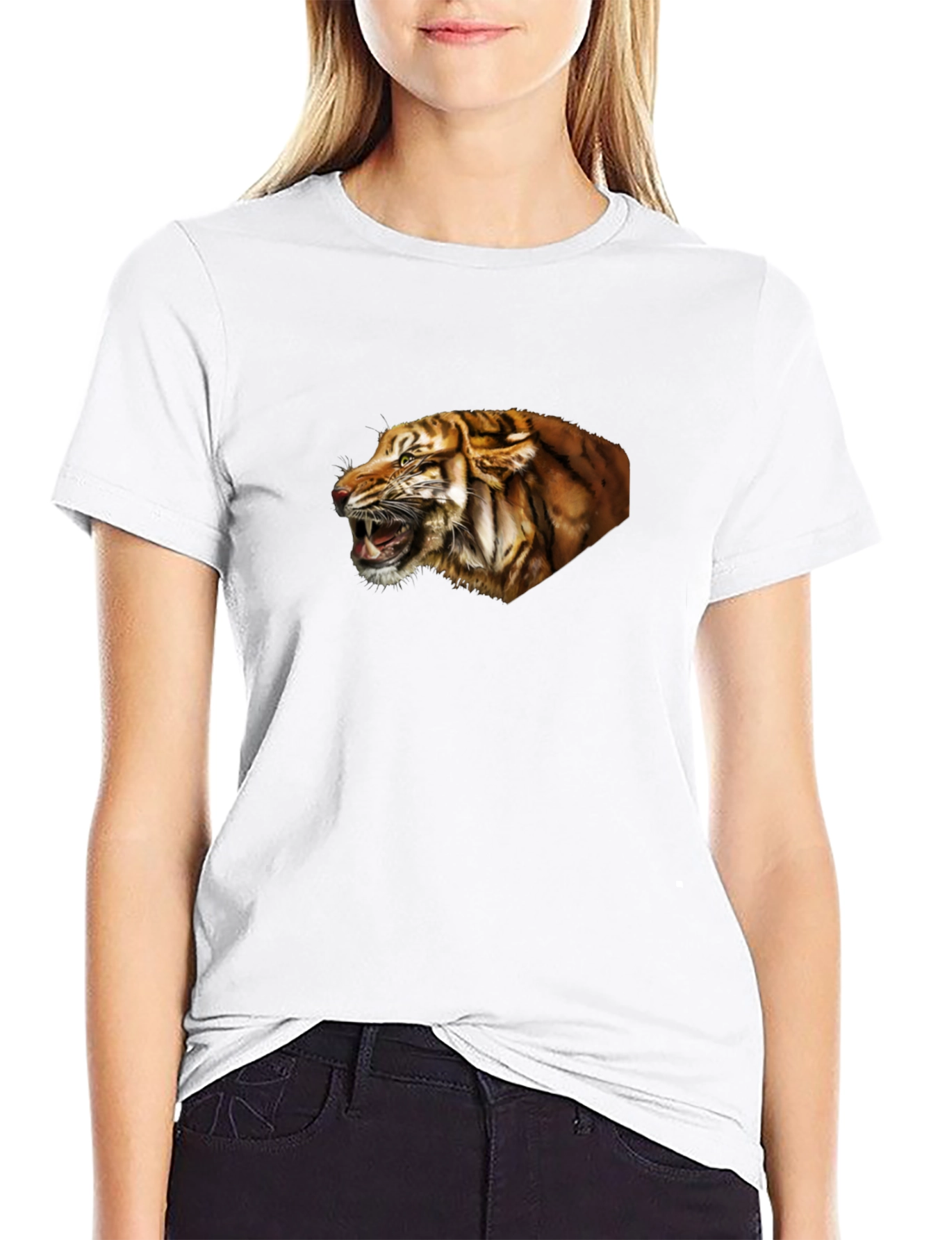 Tiger Graphic Tee - Fierce Black T-Shirt