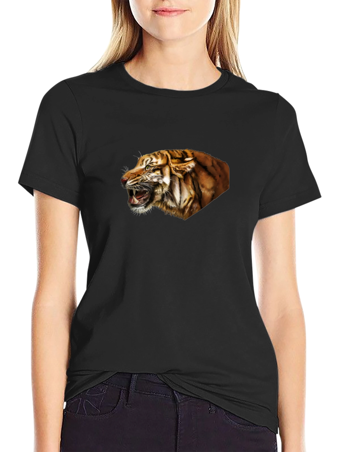Tiger Graphic Tee - Fierce Black T-Shirt