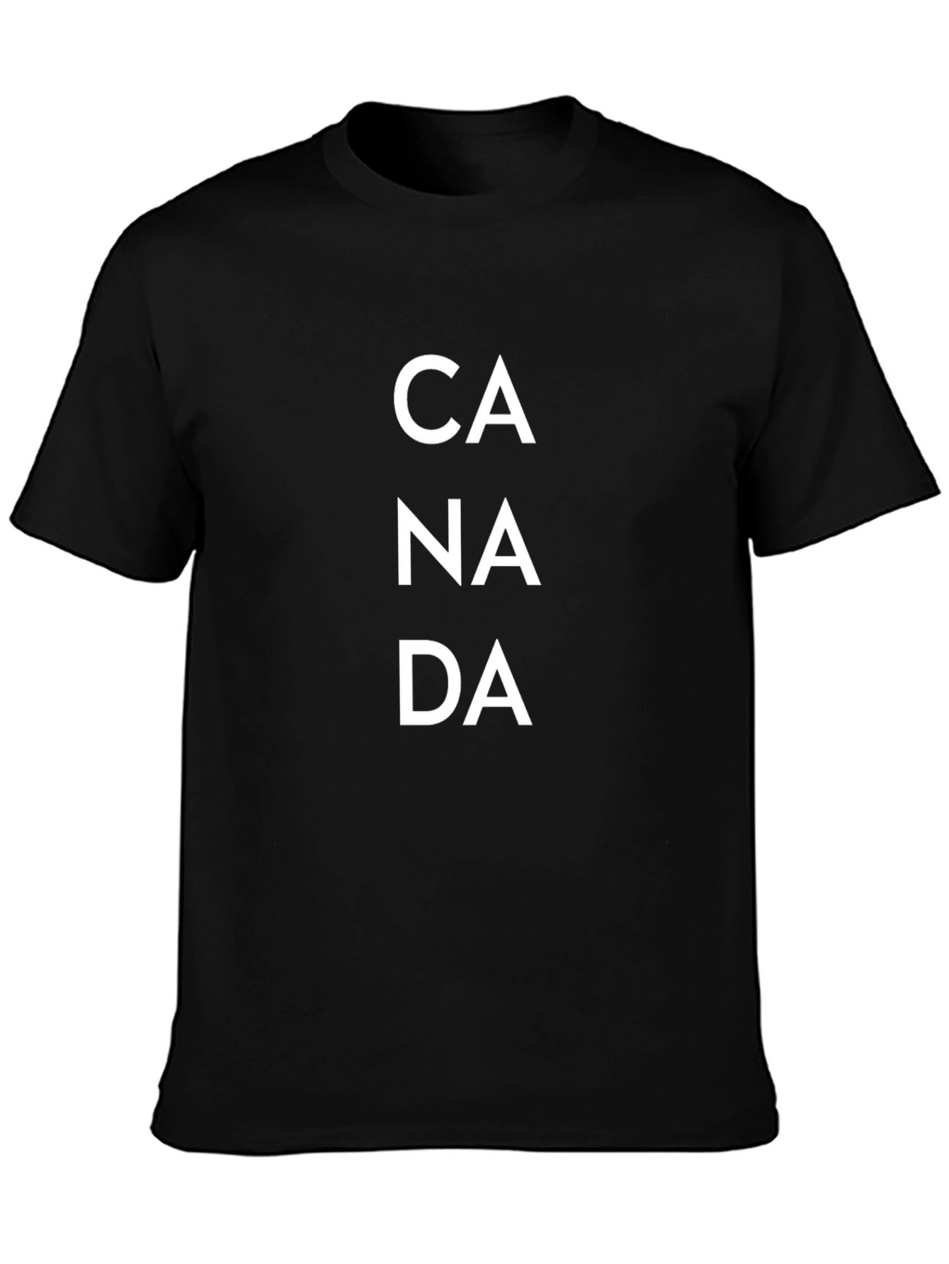 Canada Graphic Tee - Black Cotton T-Shirt