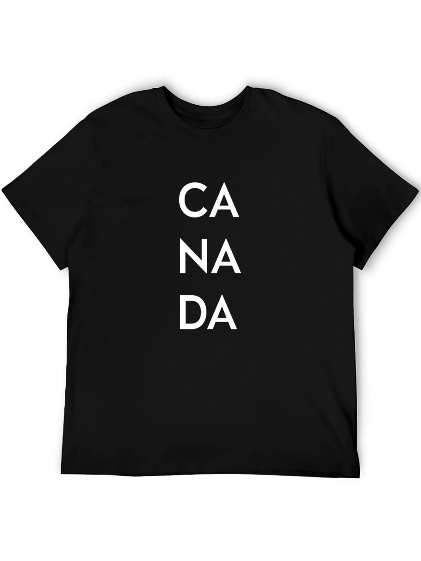 Canada Graphic Tee - Black Cotton T-Shirt