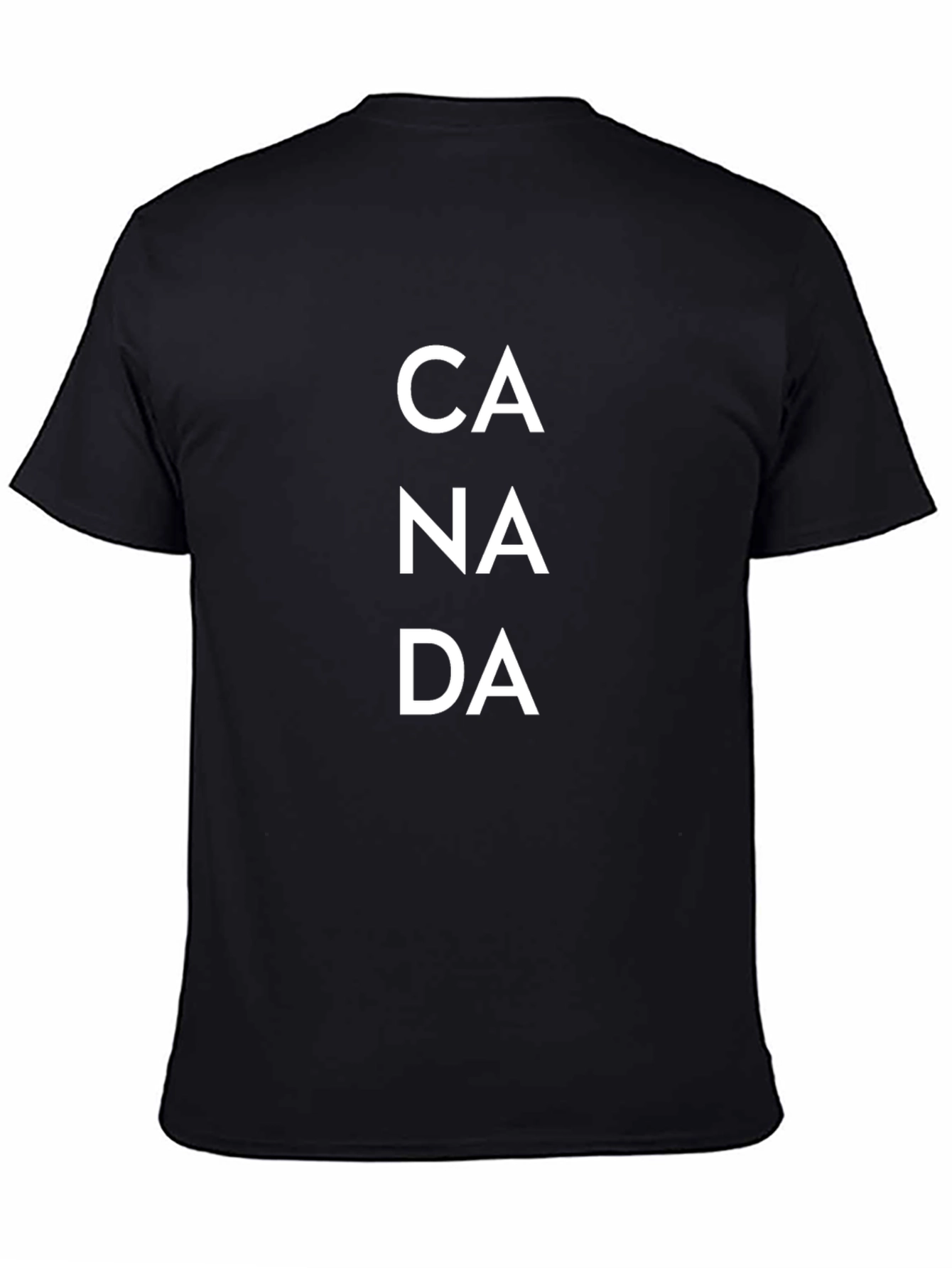 Canada Graphic Tee - Black Cotton T-Shirt