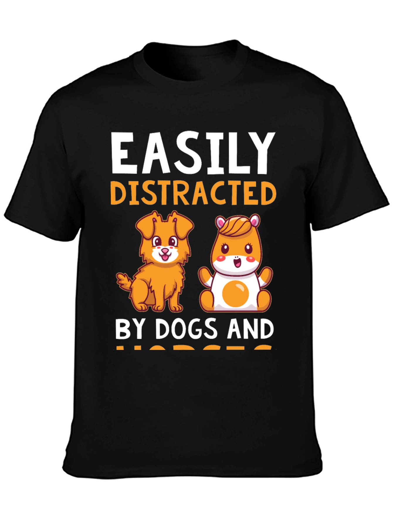 Easily Distracted By Dogs and Hamsters Graphic Tee