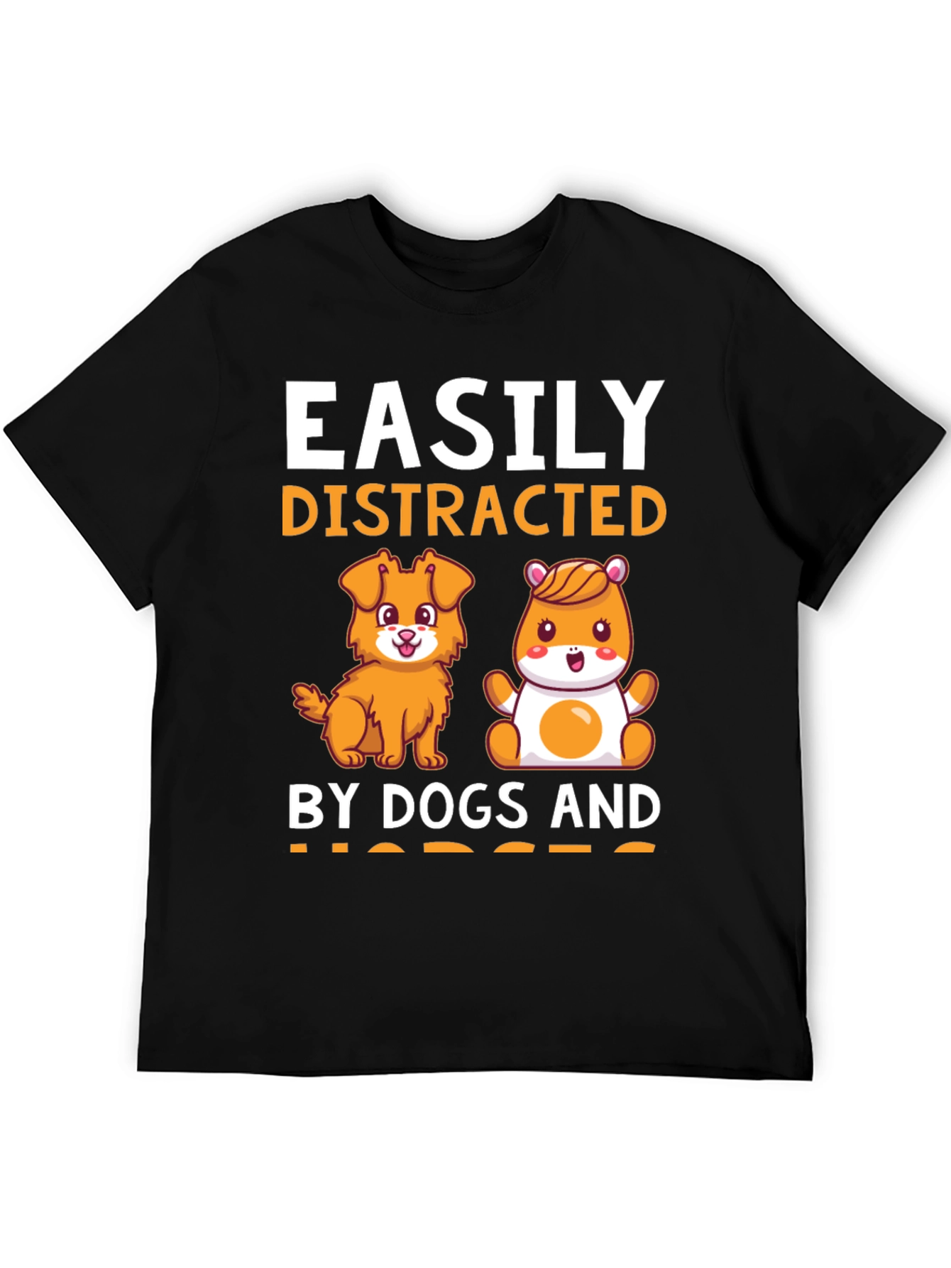 Easily Distracted By Dogs and Hamsters Graphic Tee