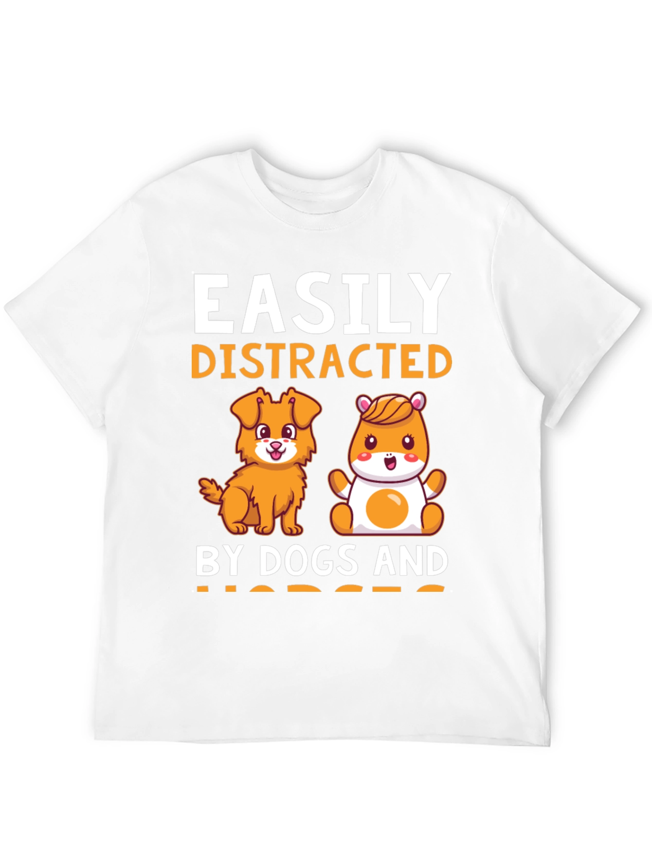 Easily Distracted By Dogs and Hamsters Graphic Tee