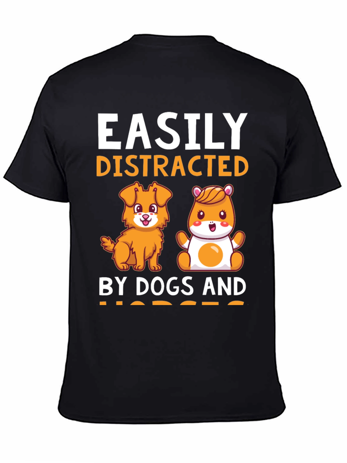 Easily Distracted By Dogs and Hamsters Graphic Tee
