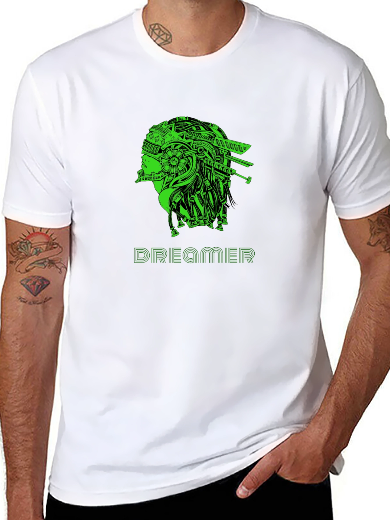Dreamer Graphic T-Shirt - Black Crew Neck Tee
