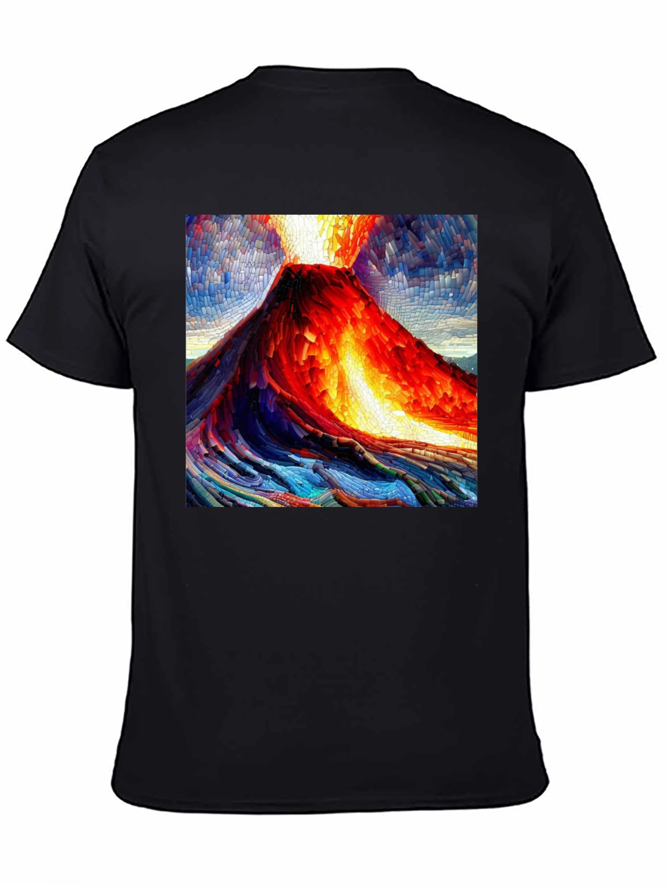 Volcano Mosaic Graphic T-Shirt