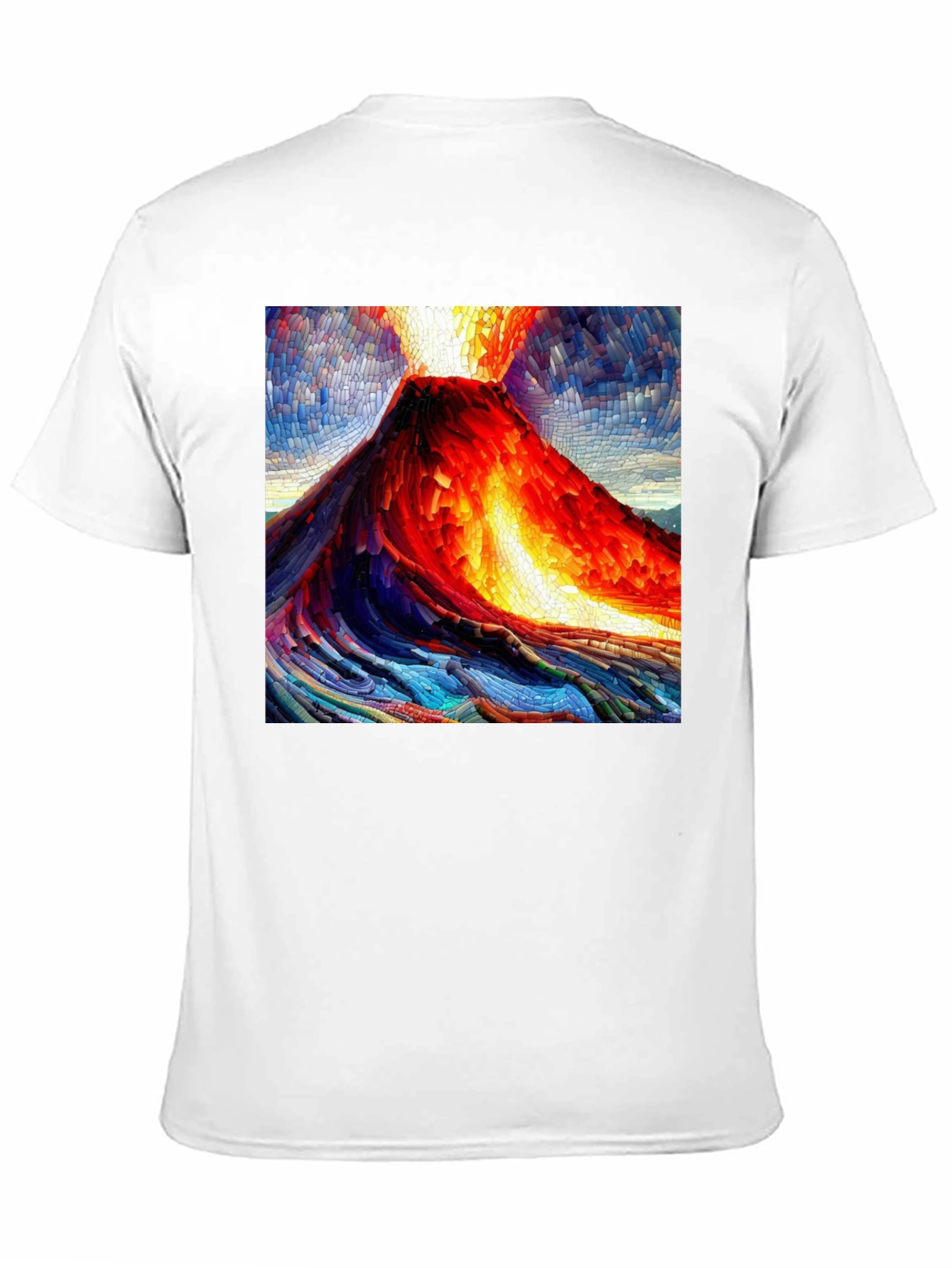 Volcano Mosaic Graphic T-Shirt