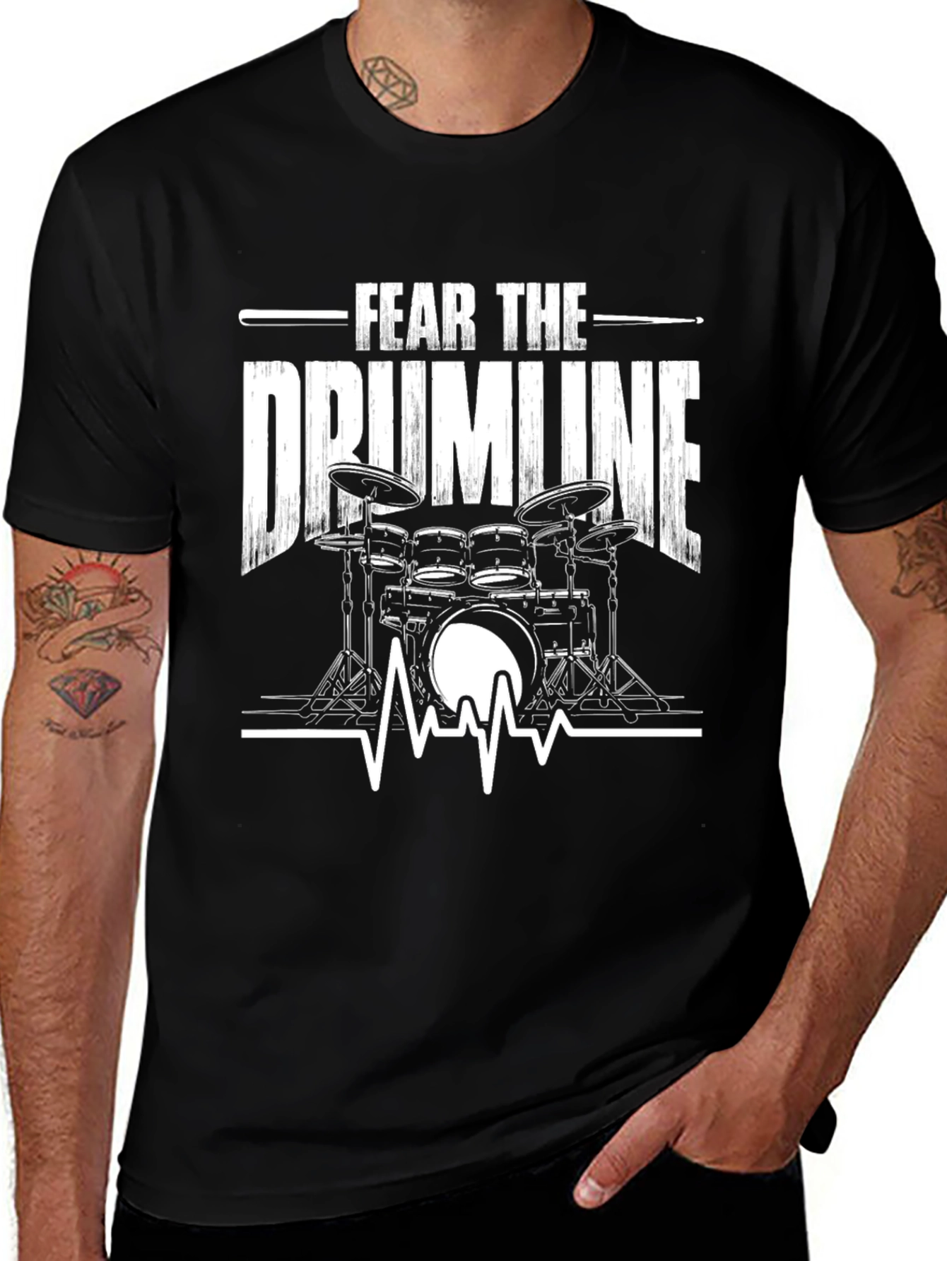 Fear the Drumline Black T-Shirt