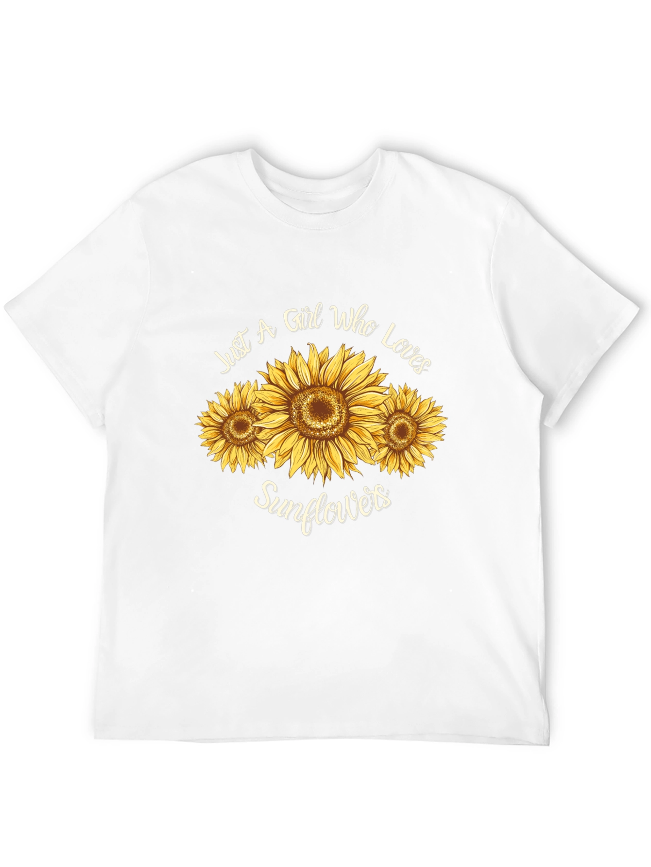 Sunflower Lover Graphic Tee - Black T-Shirt