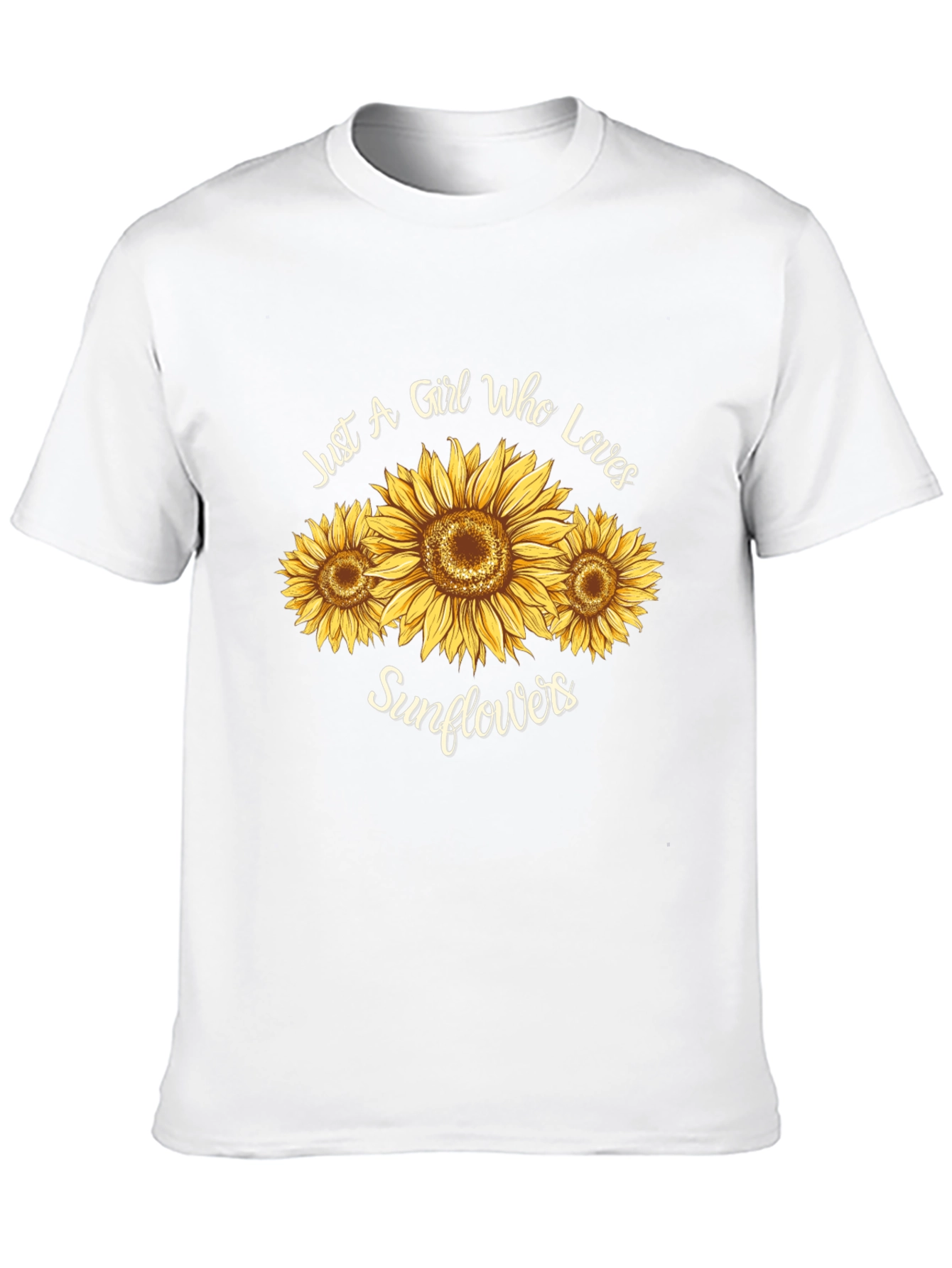 Sunflower Lover Graphic Tee - Black T-Shirt