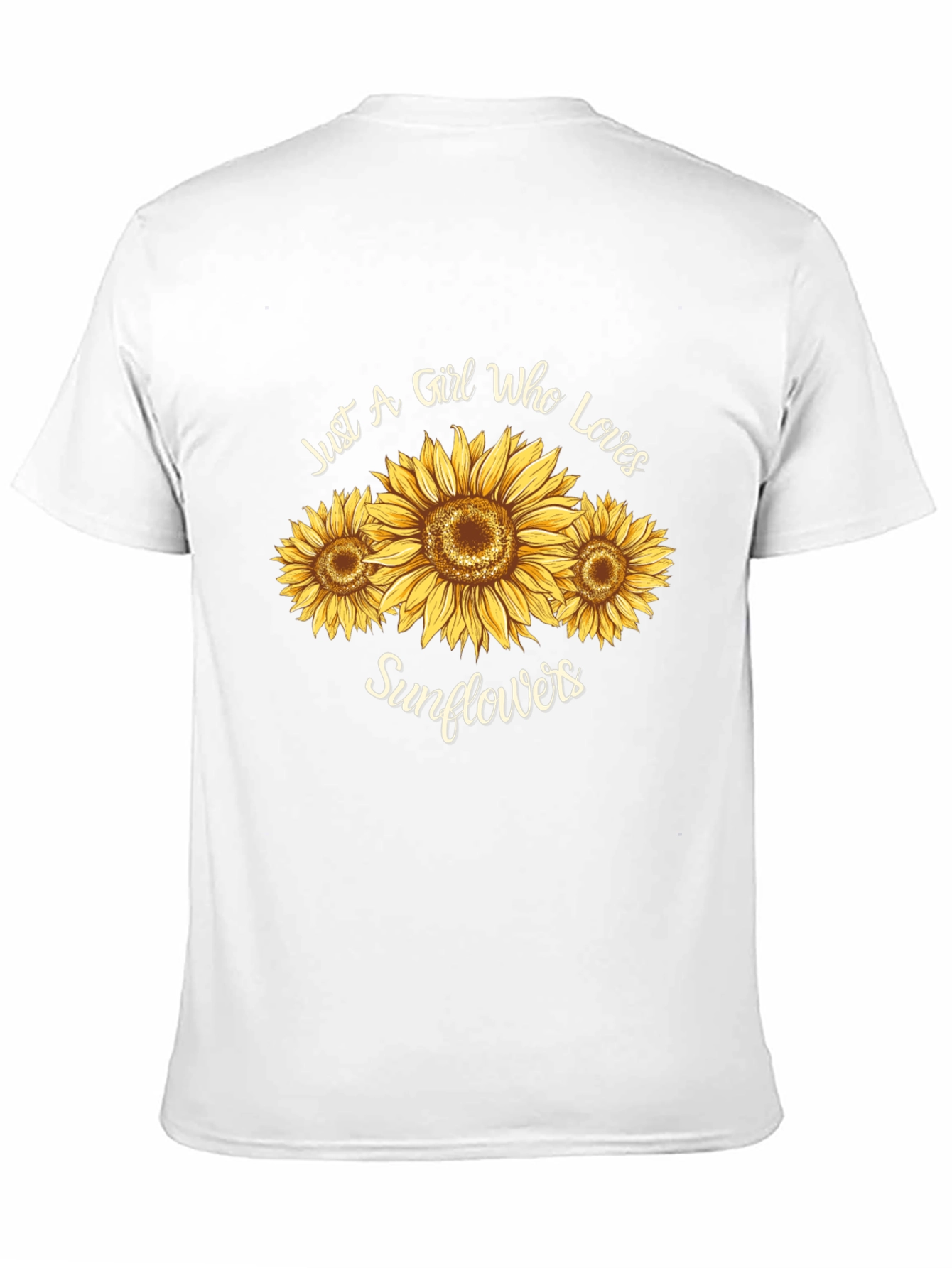 Sunflower Lover Graphic Tee - Black T-Shirt