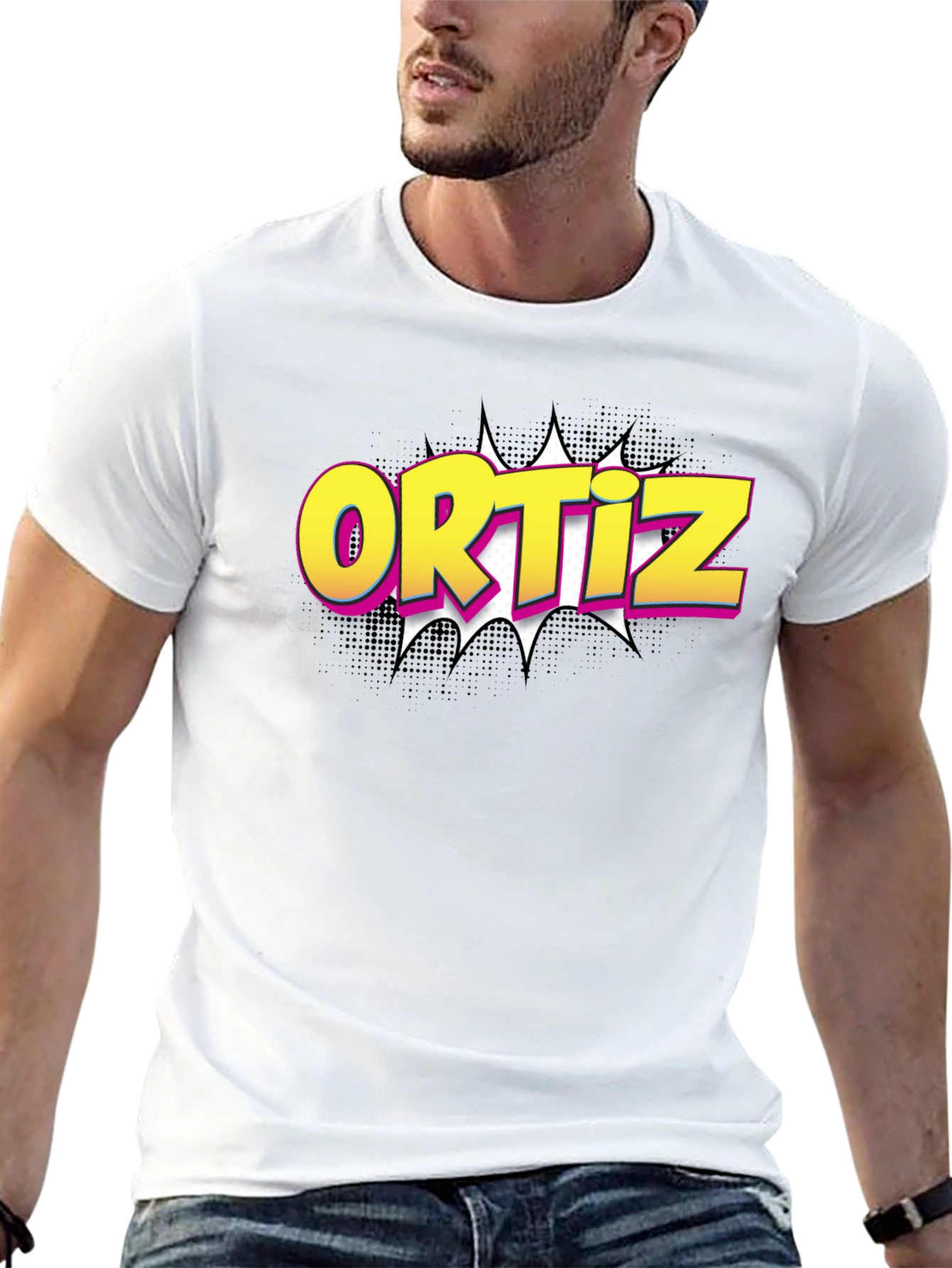 Ortiz Graphic T-Shirt - Bold Comic Book Style!