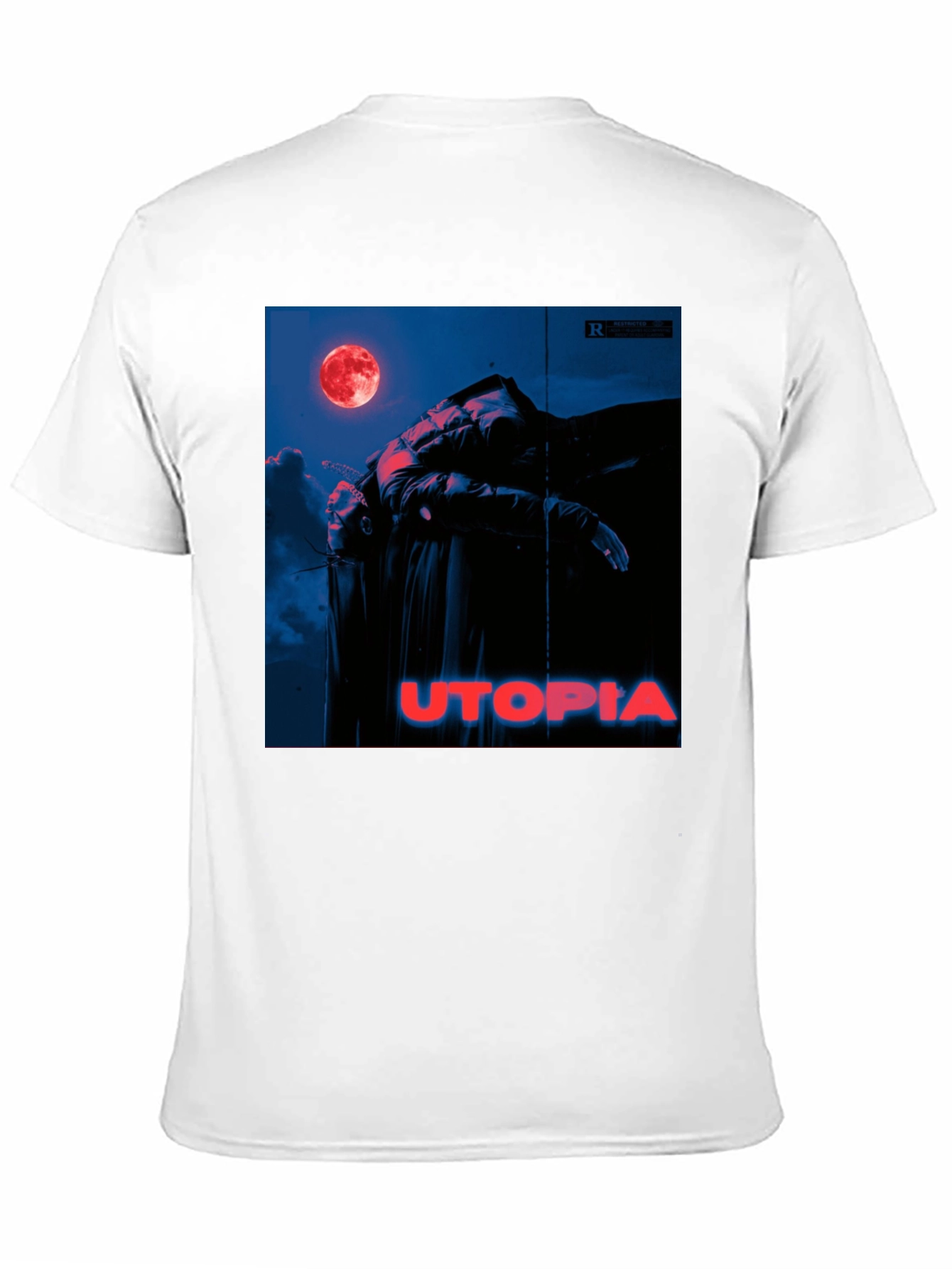 Utopia Graphic Tee - Trendy Album Cover Print