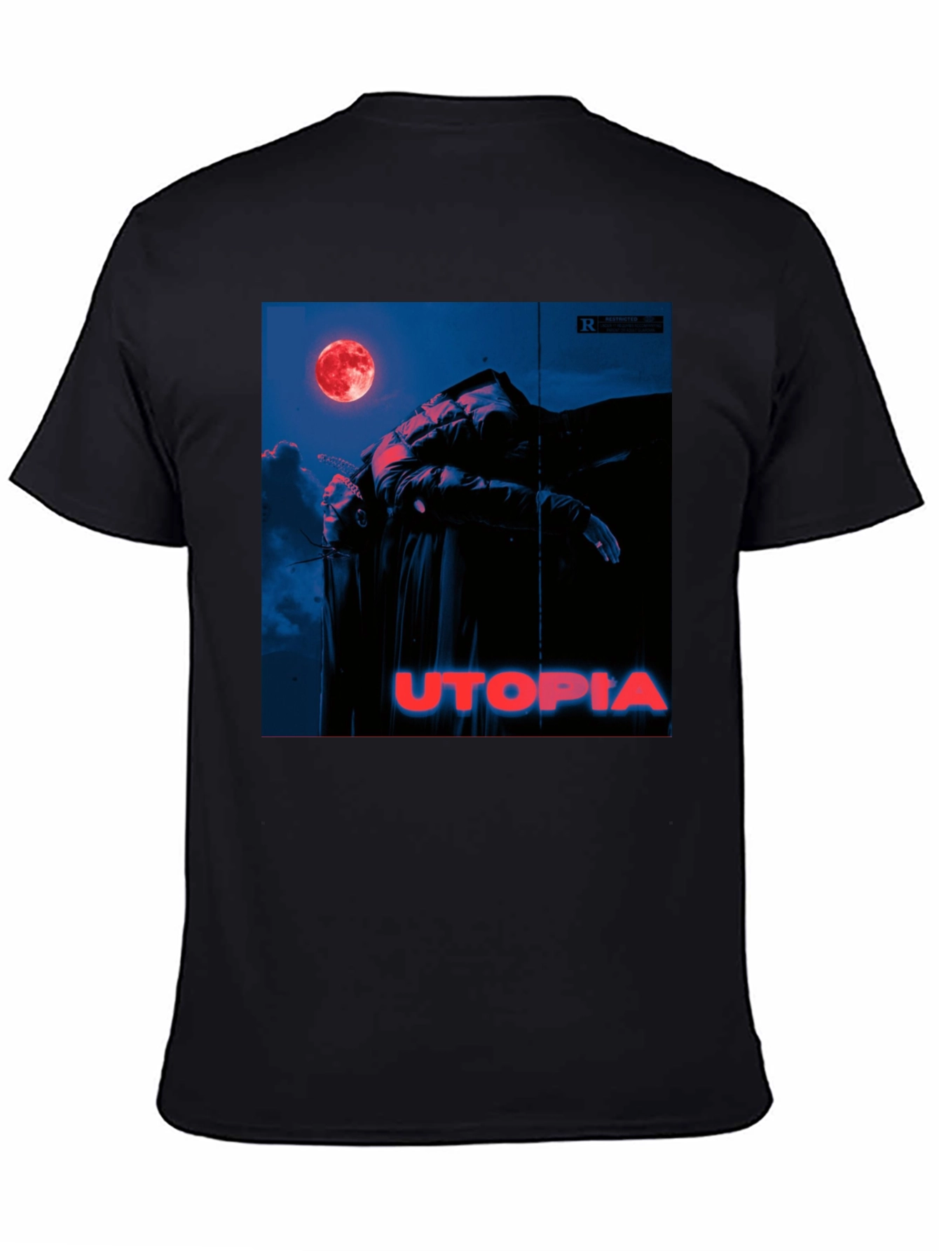 Utopia Graphic Tee - Trendy Album Cover Print