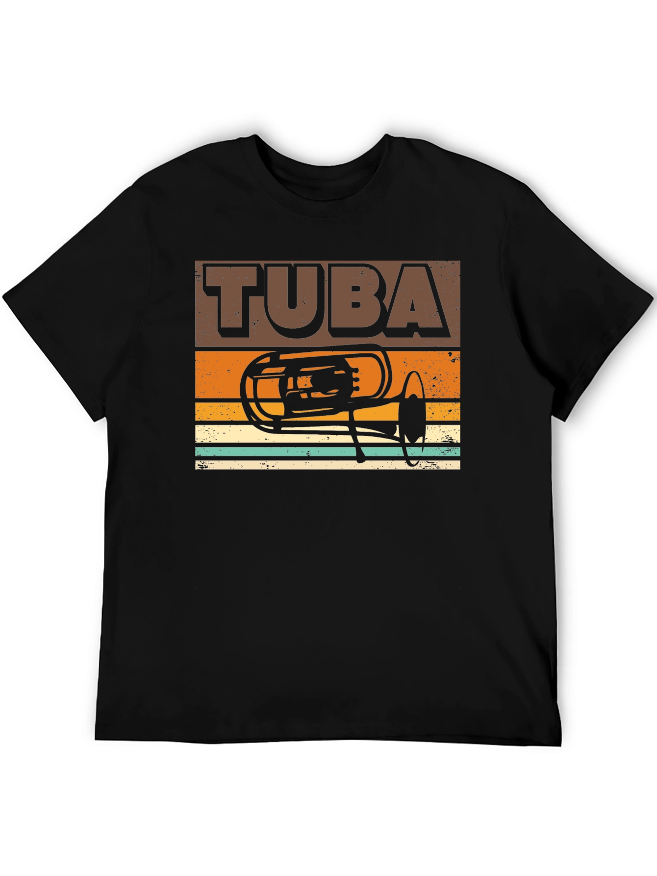 Retro Tuba Graphic Tee - Musicians Gift