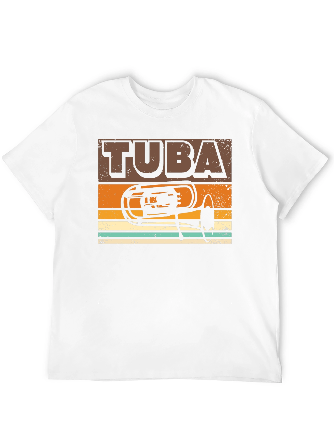Retro Tuba Graphic Tee - Musicians Gift