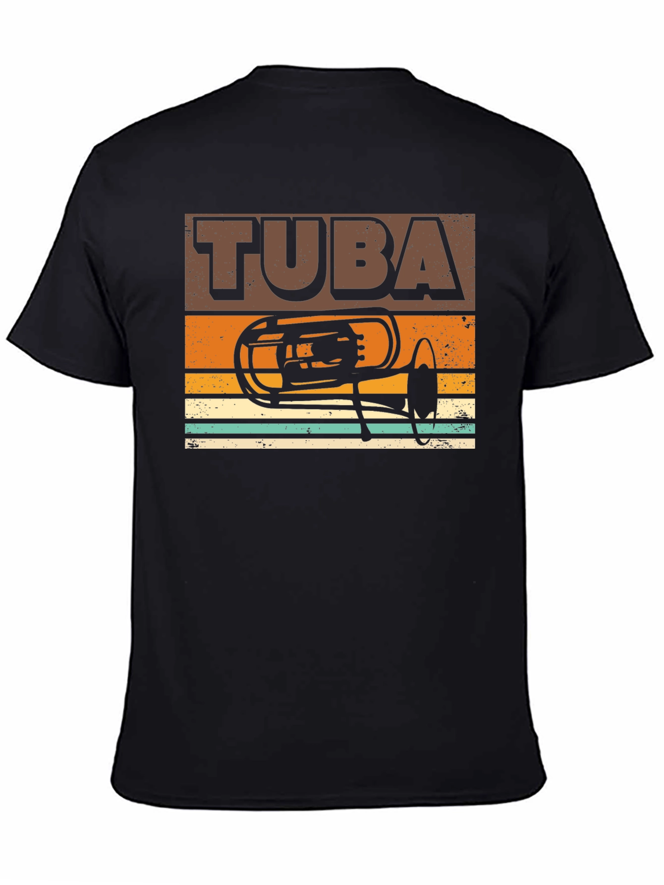 Retro Tuba Graphic Tee - Musicians Gift