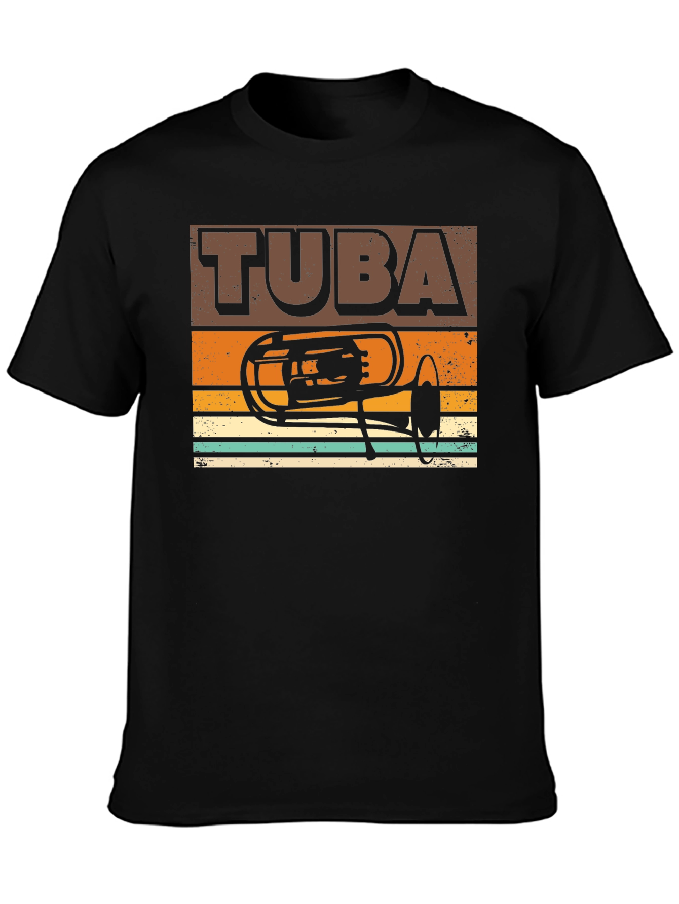 Retro Tuba Graphic Tee - Musicians Gift
