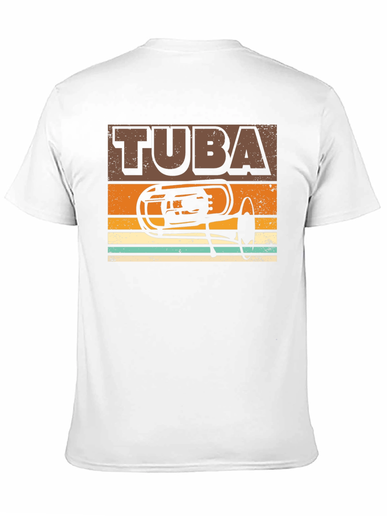 Retro Tuba Graphic Tee - Musicians Gift