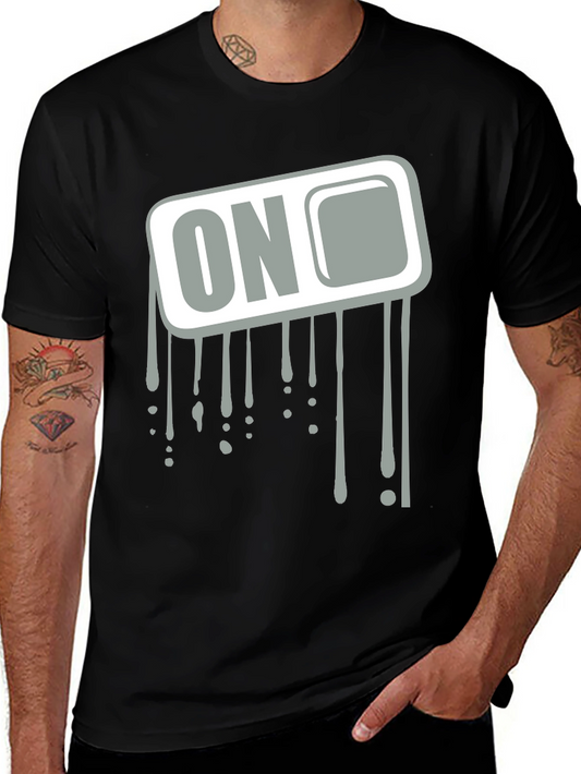 ON Graphic Print Mens T-Shirt - Cool Design