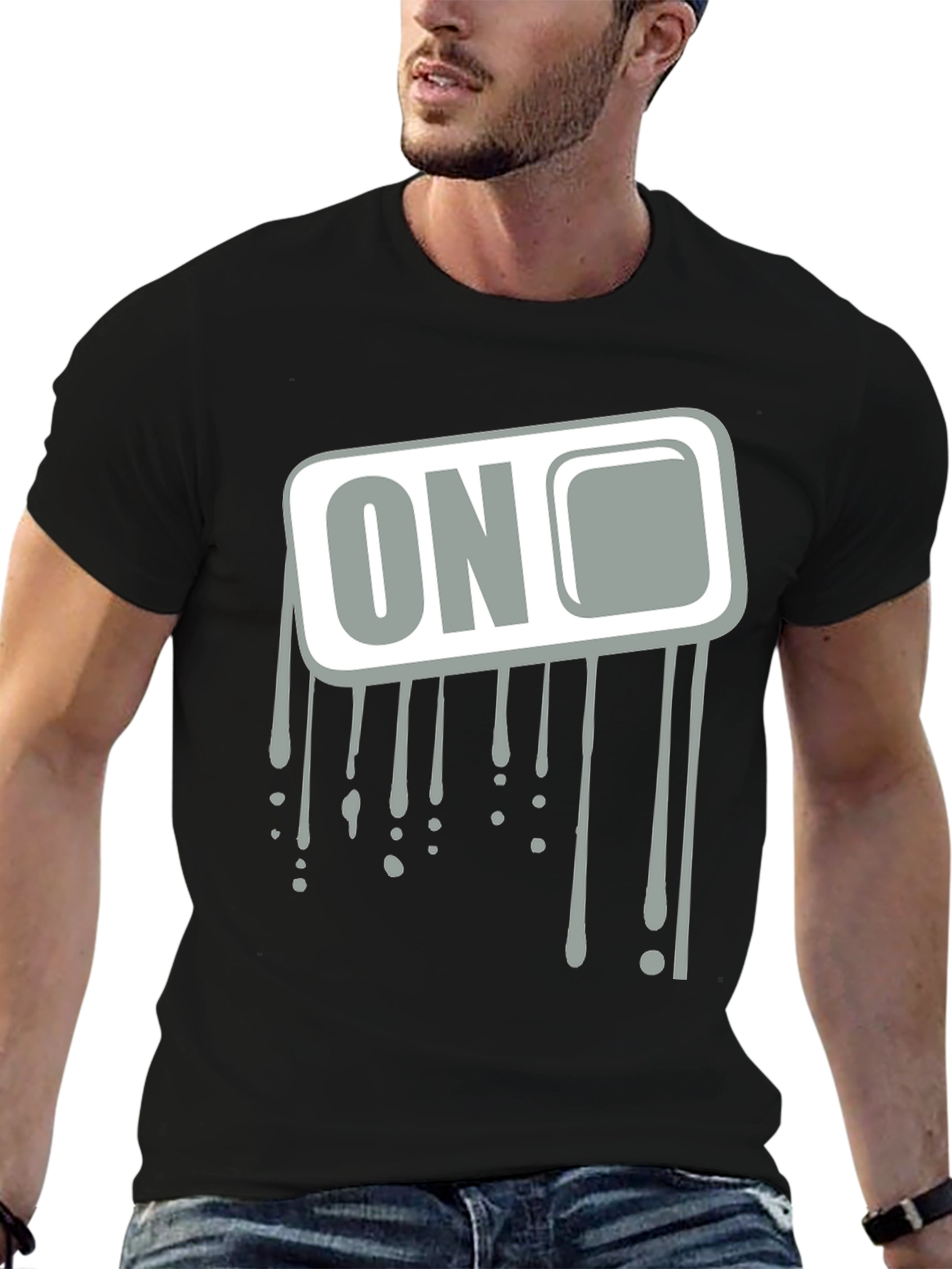 ON Graphic Print Mens T-Shirt - Cool Design