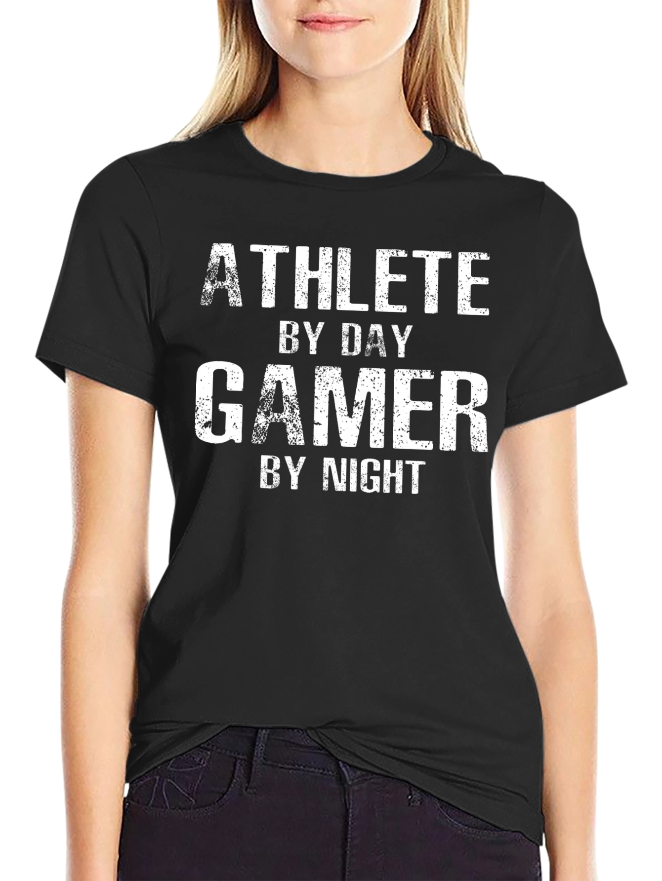 Athlete By Day Gamer By Night Graphic Tee