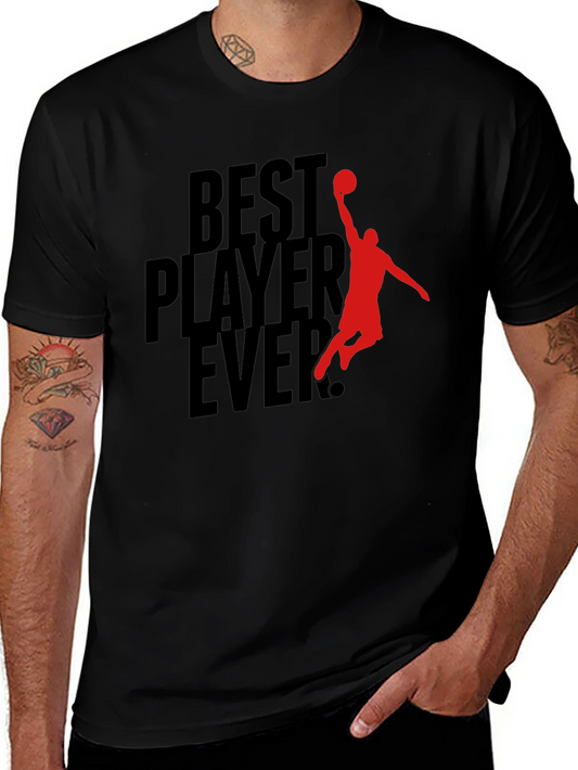 Best Player Ever Graphic Tee - Black