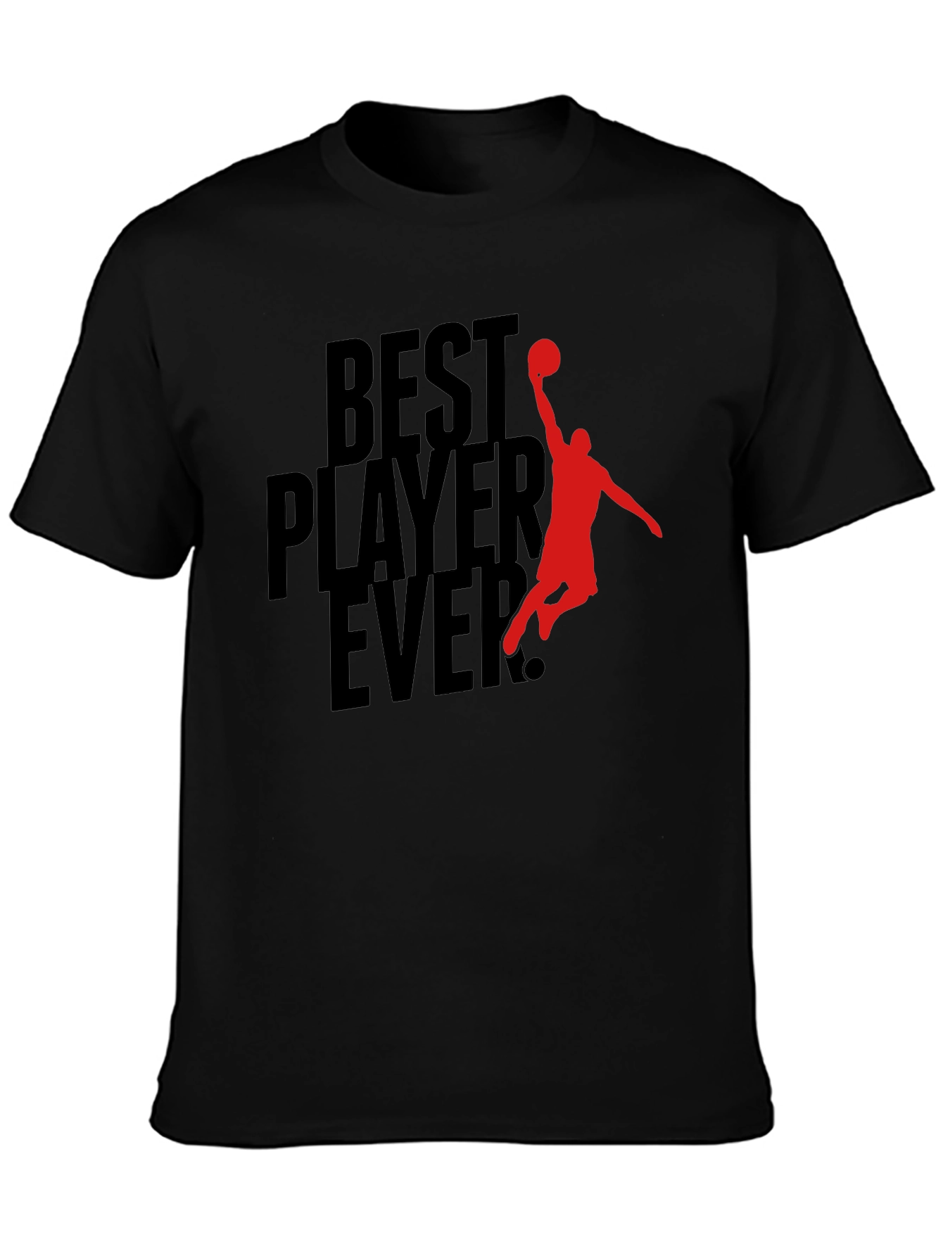Best Player Ever Graphic Tee - Black