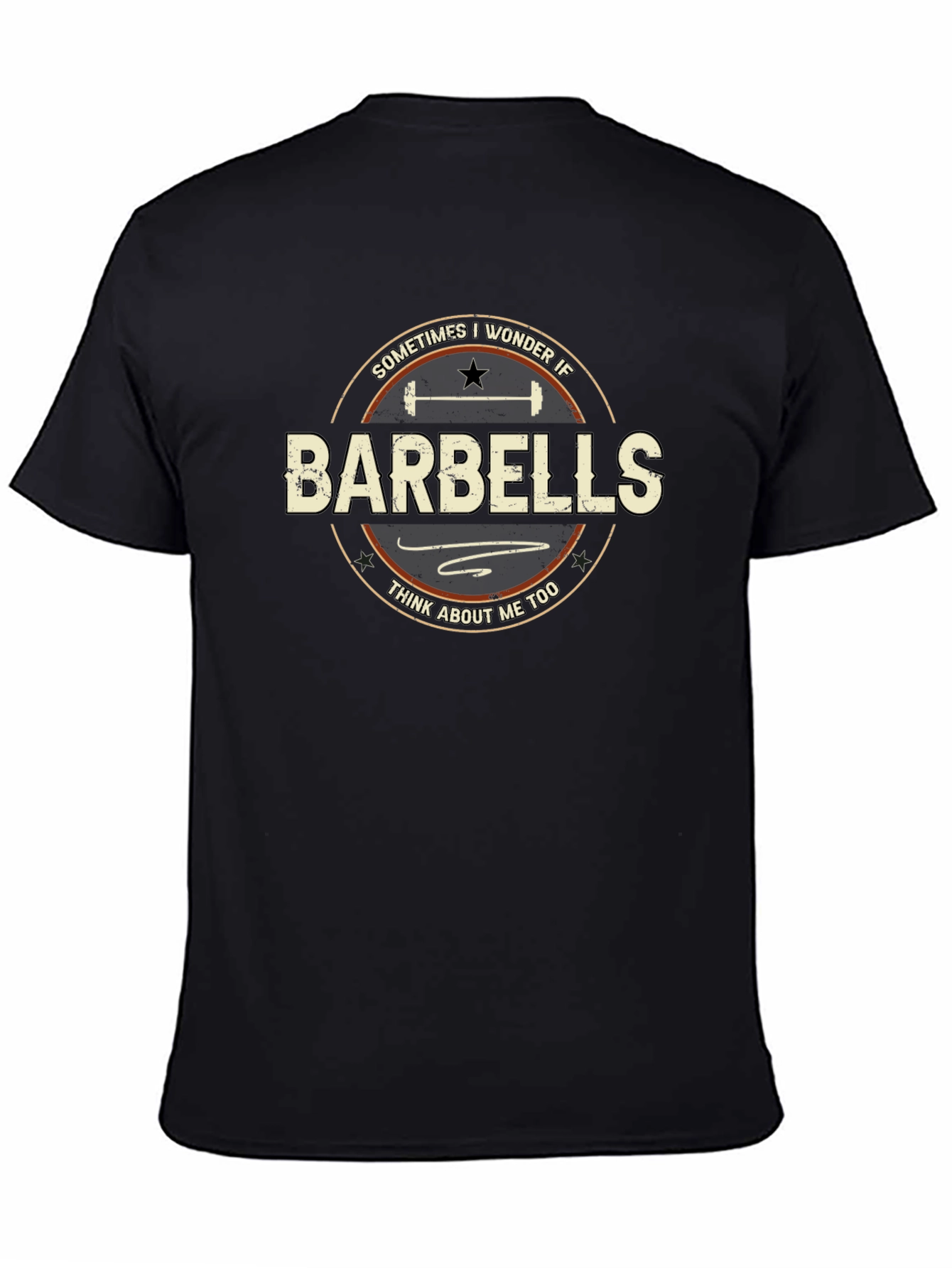 Barbells Graphic Tee - Workout Lovers Gift