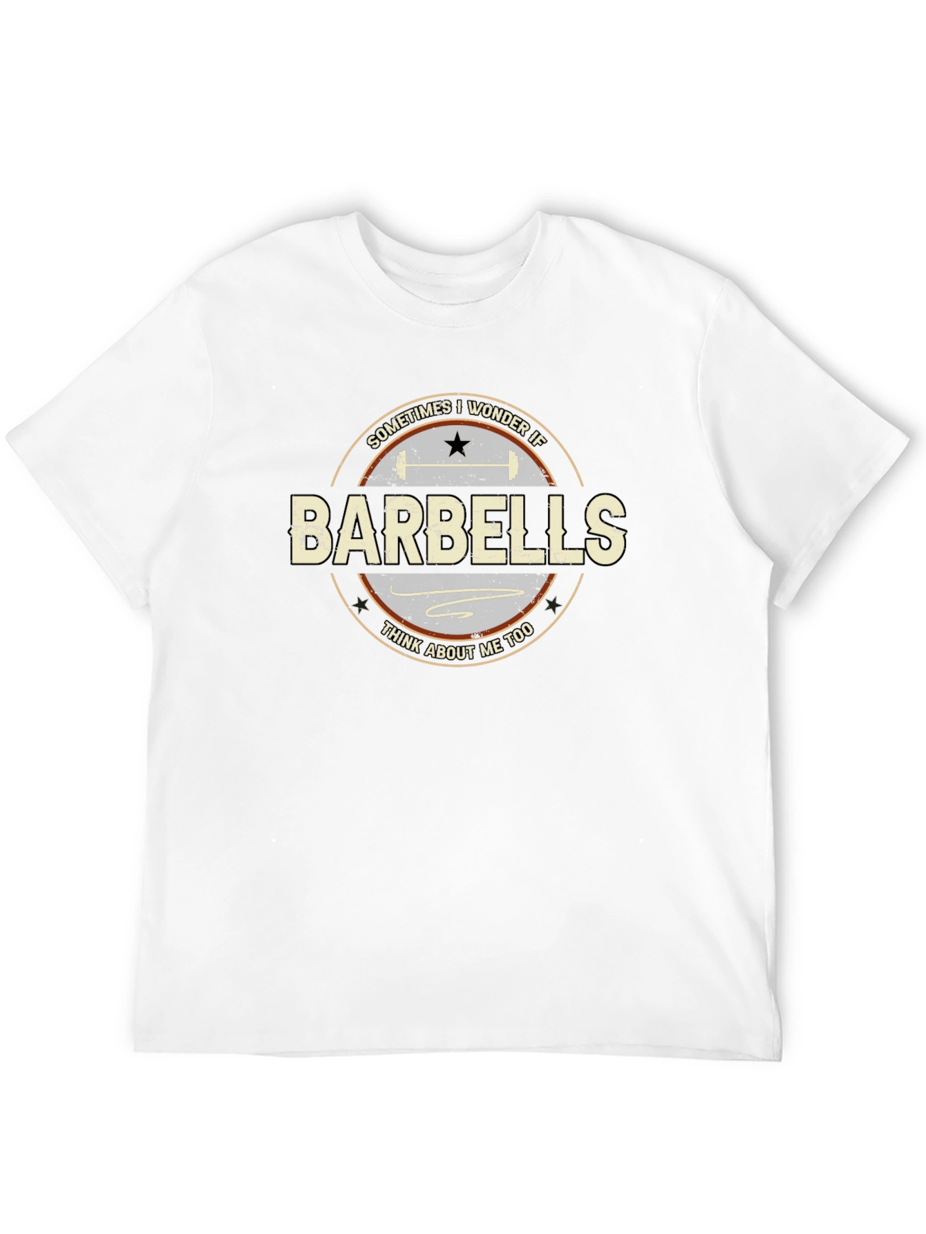 Barbells Graphic Tee - Workout Lovers Gift