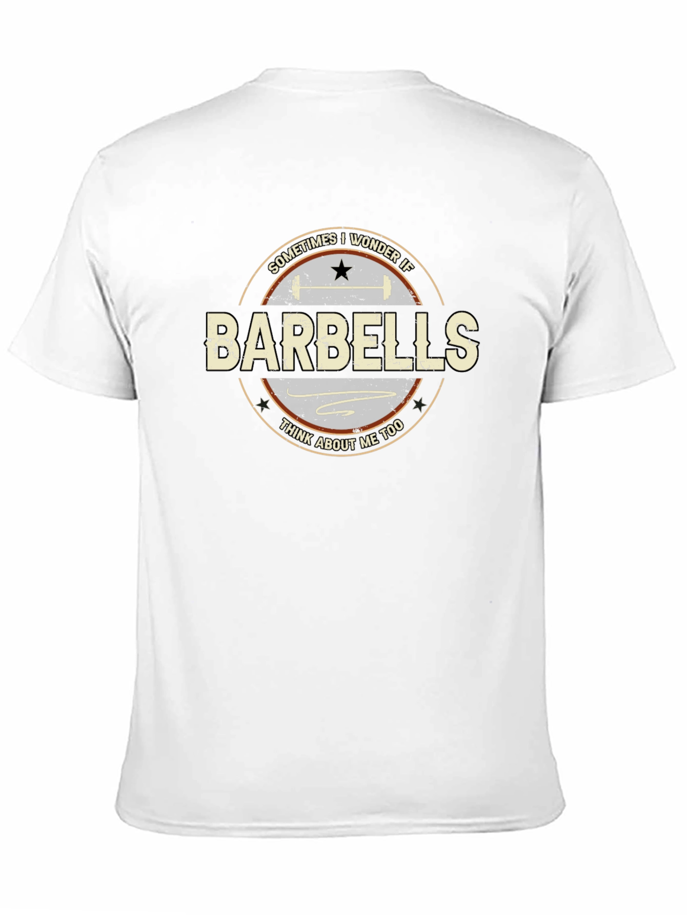 Barbells Graphic Tee - Workout Lovers Gift