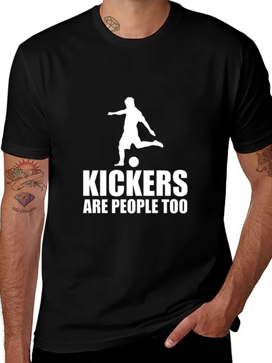 Kickers Are People Too Graphic T-Shirt - Black