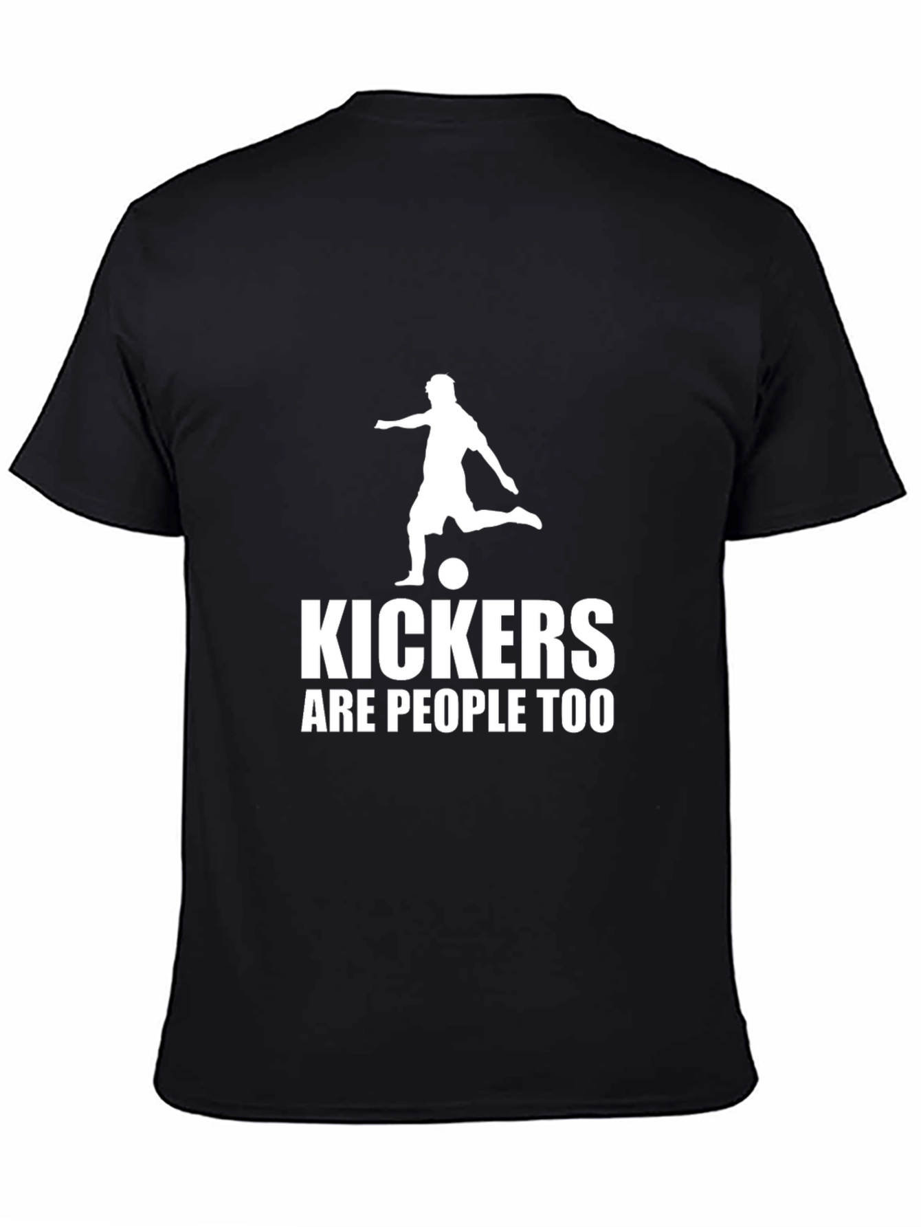 Kickers Are People Too Graphic T-Shirt - Black
